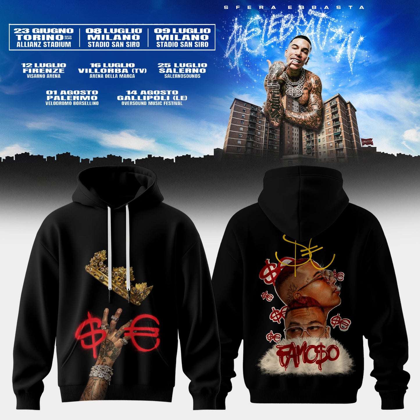 Sfera Ebbasta Tour 2026 Limited Hoodie 6