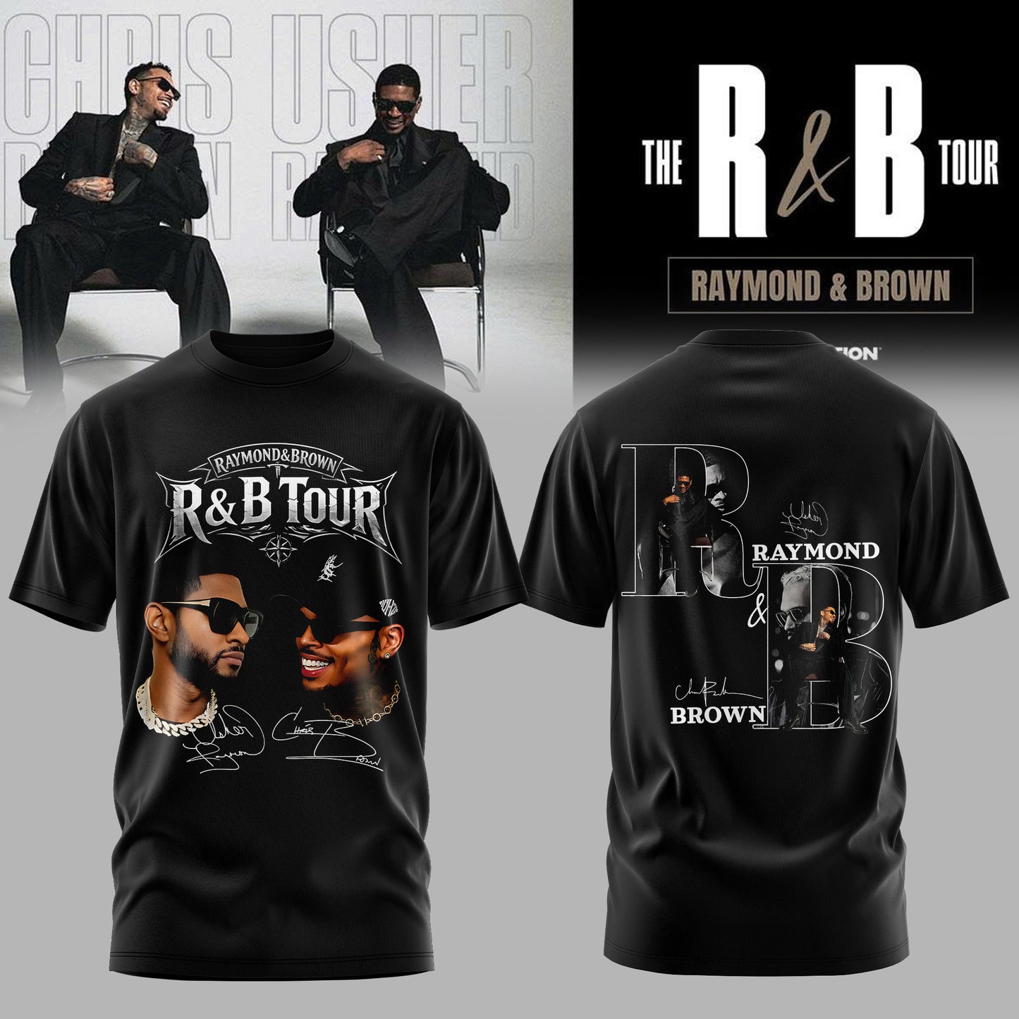 Usher & Chris Brown: The R&B Tour 2026- Limited Edition T-shirt