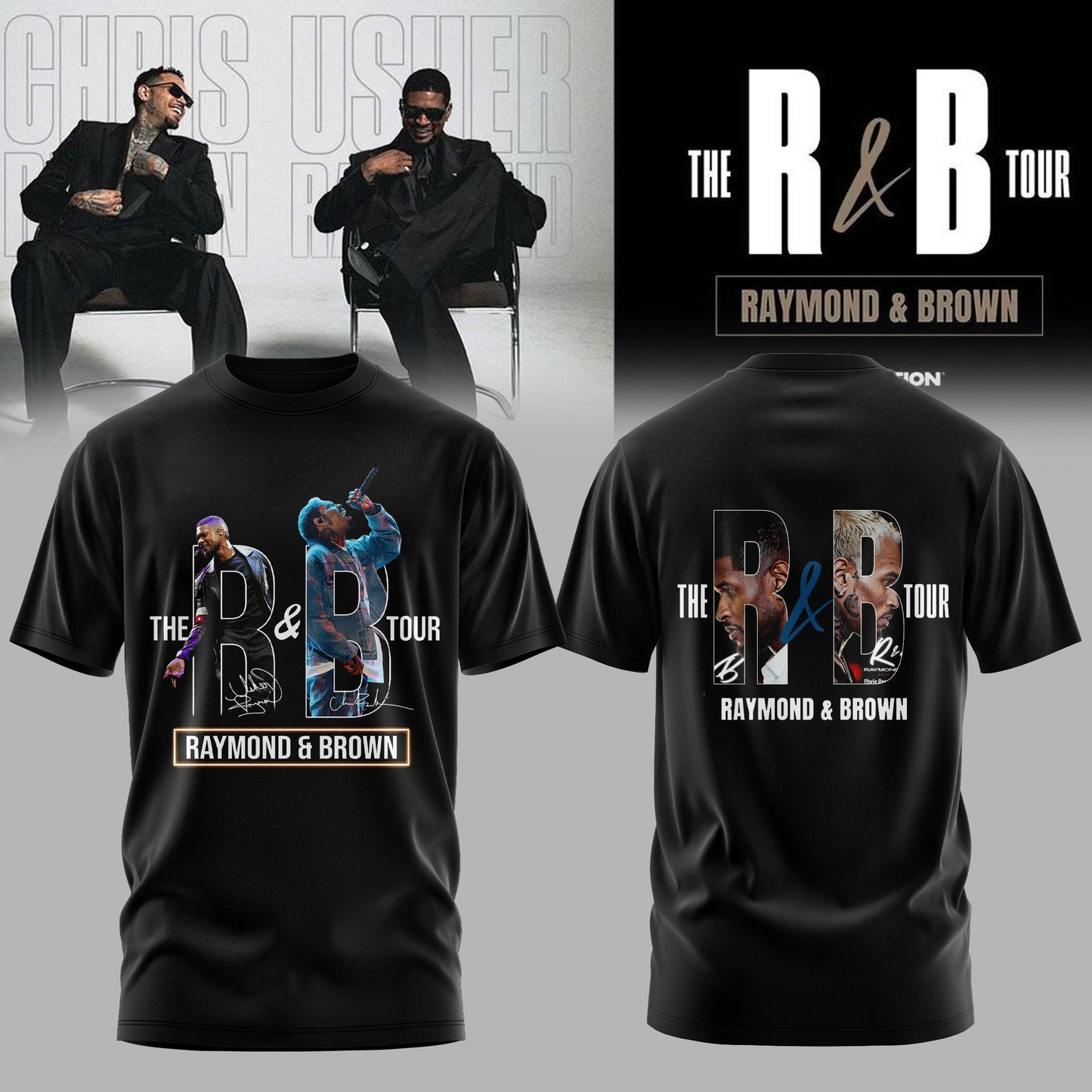 Usher & Chris Brown: The R&B Tour 2026- Limited Edition T-shirt