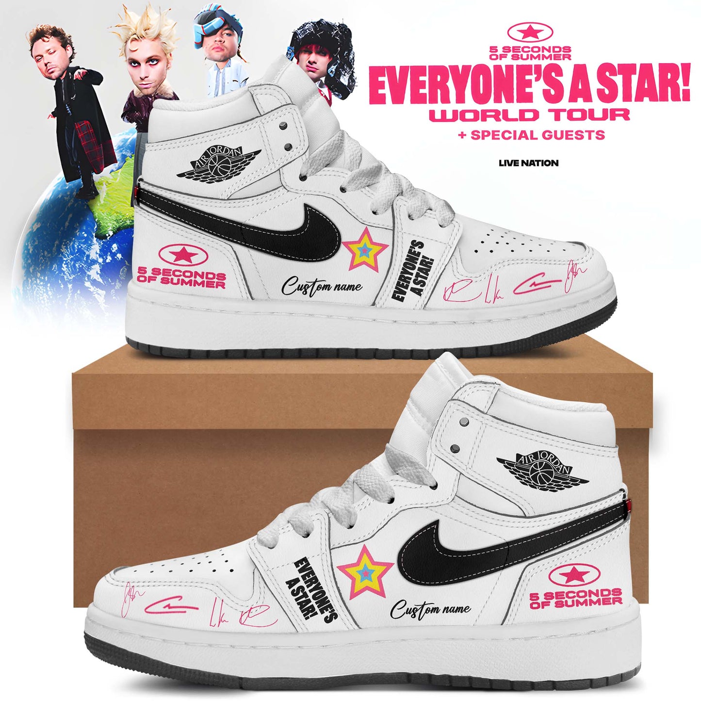 5SOS EVERYONE’S A STAR! World Tour Shoes 2