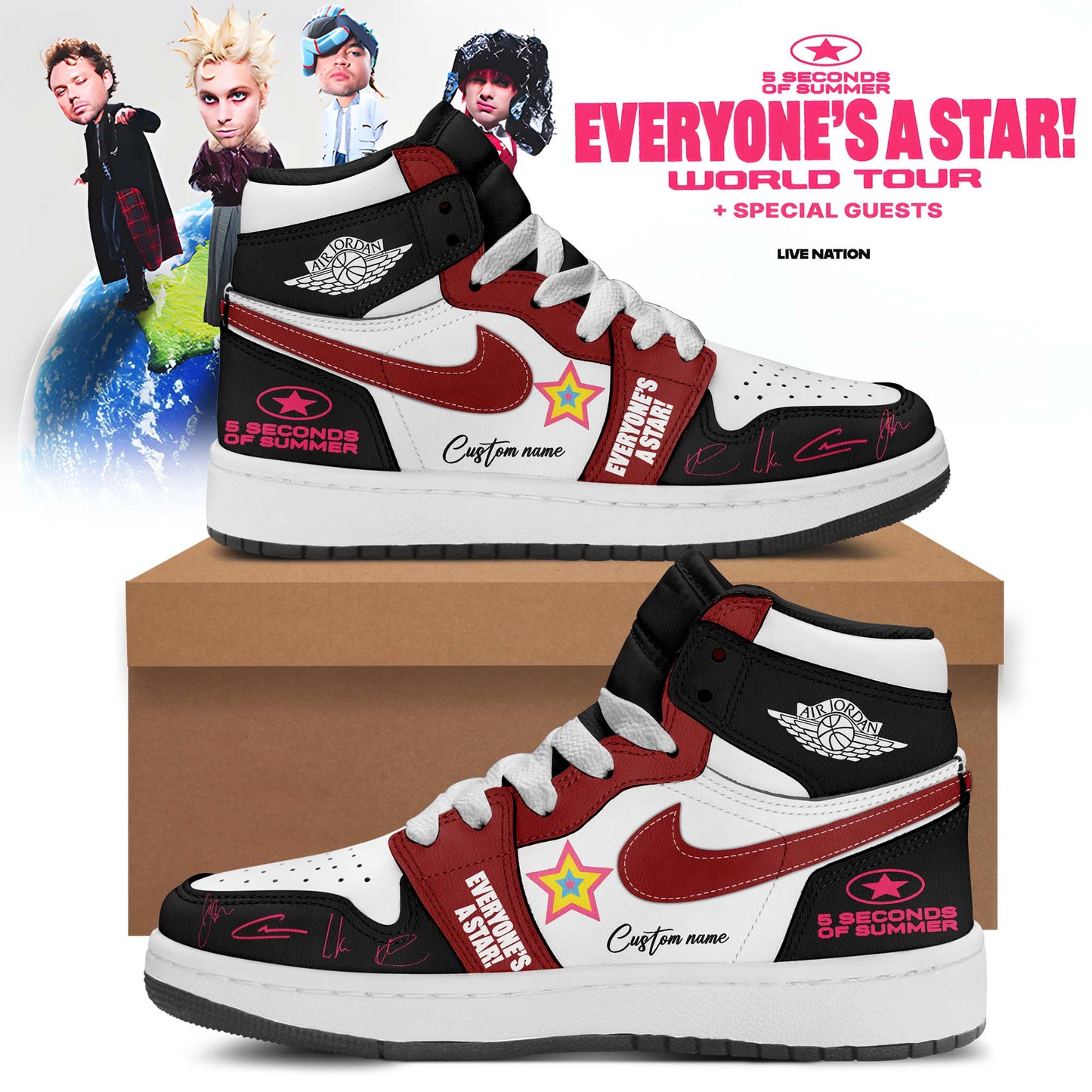 5SOS EVERYONE’S A STAR! World Tour Shoes 2