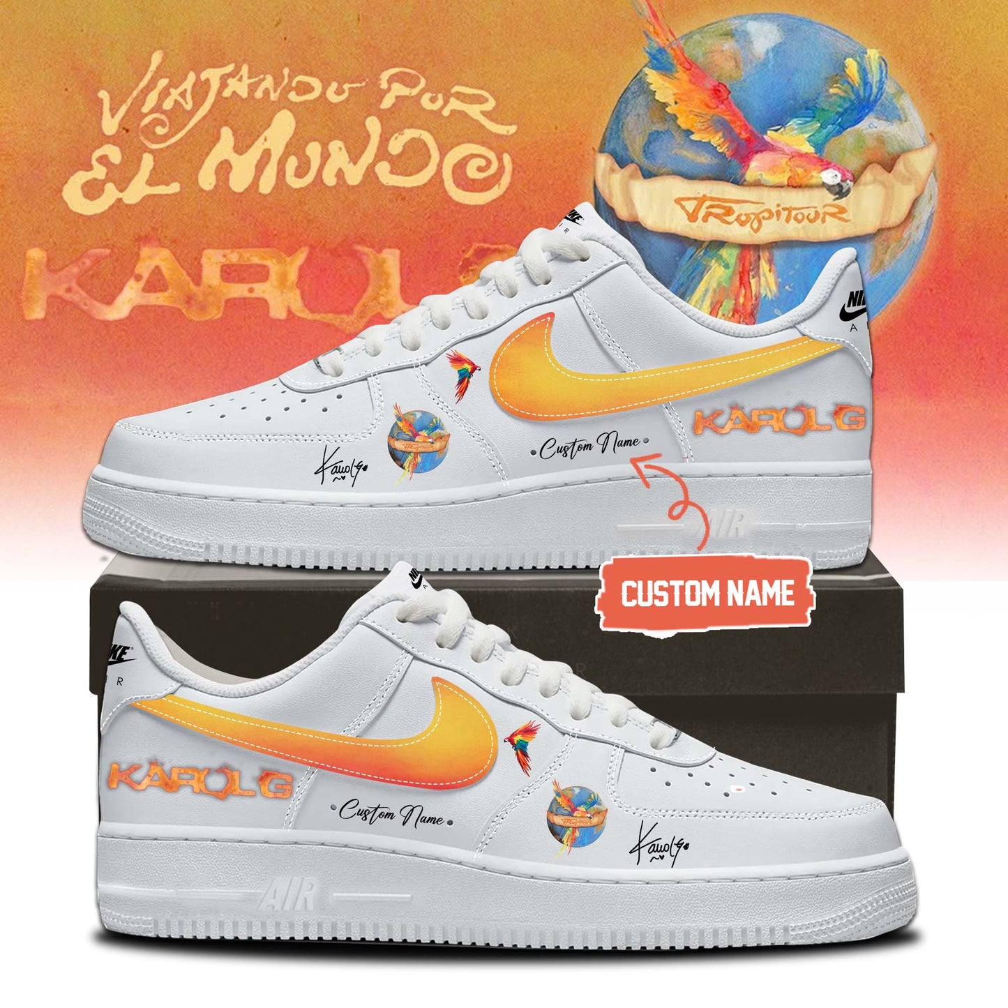 Karol G VIAJANDO POR EL MUNDO TROPITOUR Shoes 1
