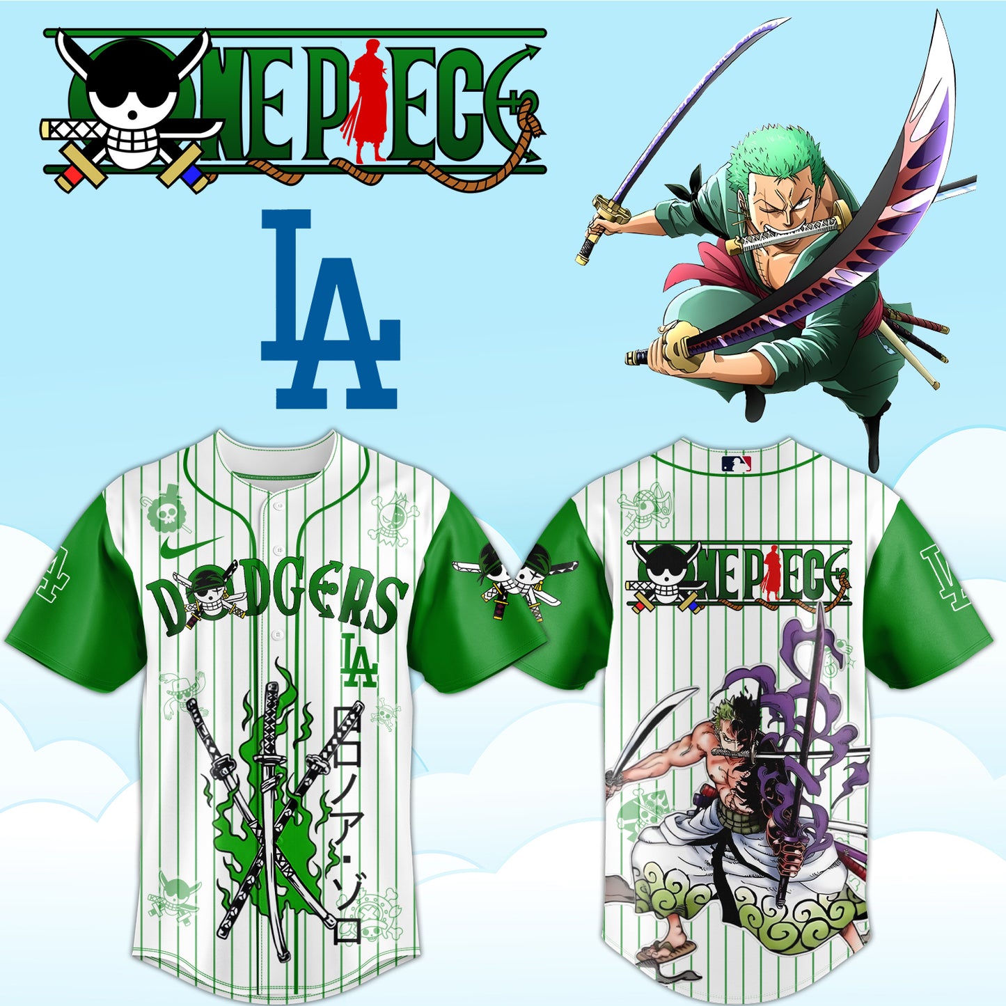 ,ONE PIECE Night with the Los Angeles Dogger Jersey
