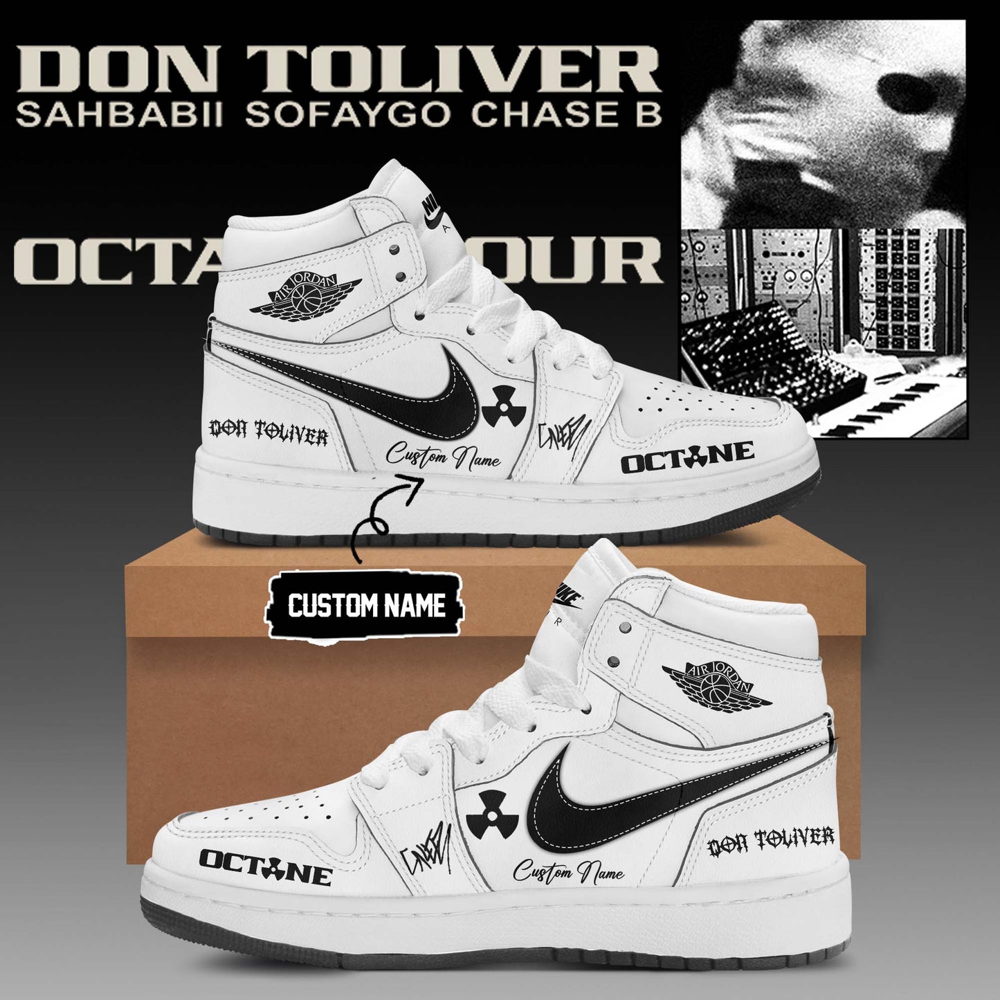 Don Toliver Octane Tour signed Shoes 1