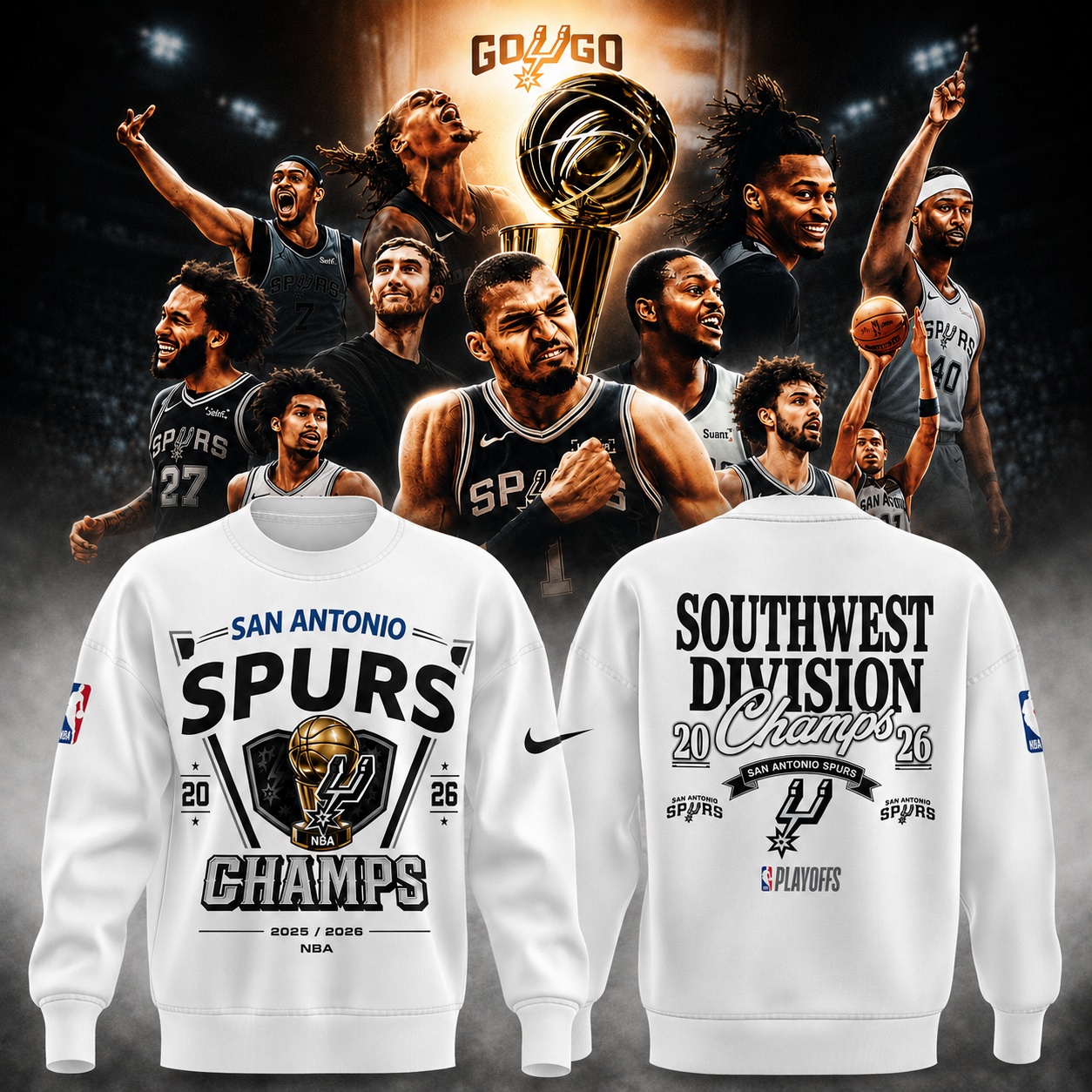 _2026 Spurs NBA Champions Edition Sweatshirt