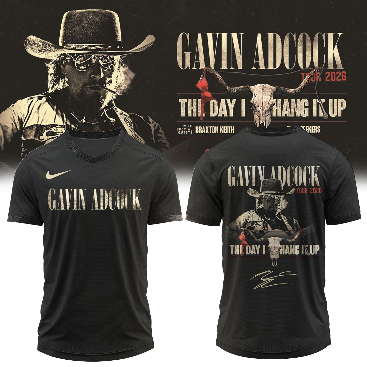 ,,.Gavin Adcock ”The Day I Hang It Up Tour 2026” Signature – Jersey