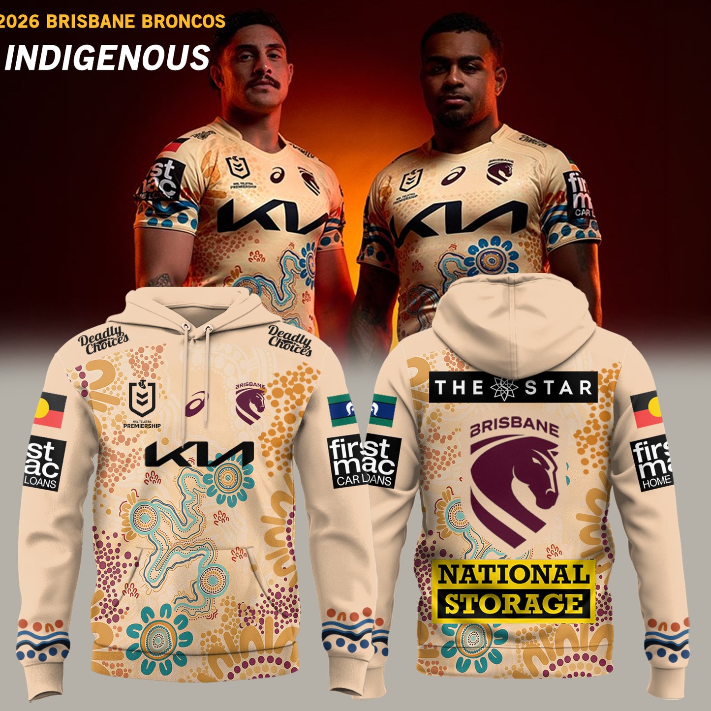 ___Brisbane Broncos 2026 Indigenous Hoodie