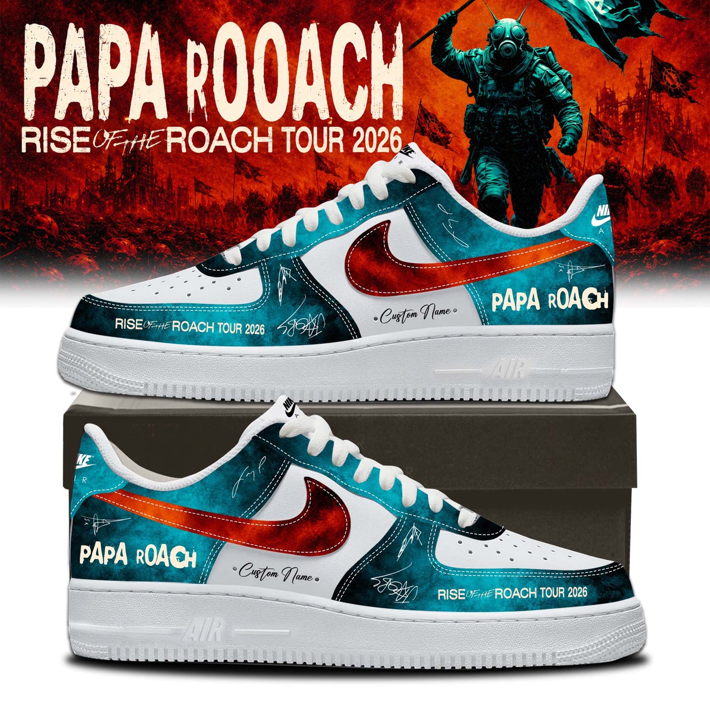 Papa Roach “Rise of the Roach World Tour 2026” Signature Limited Edition – Shoes
