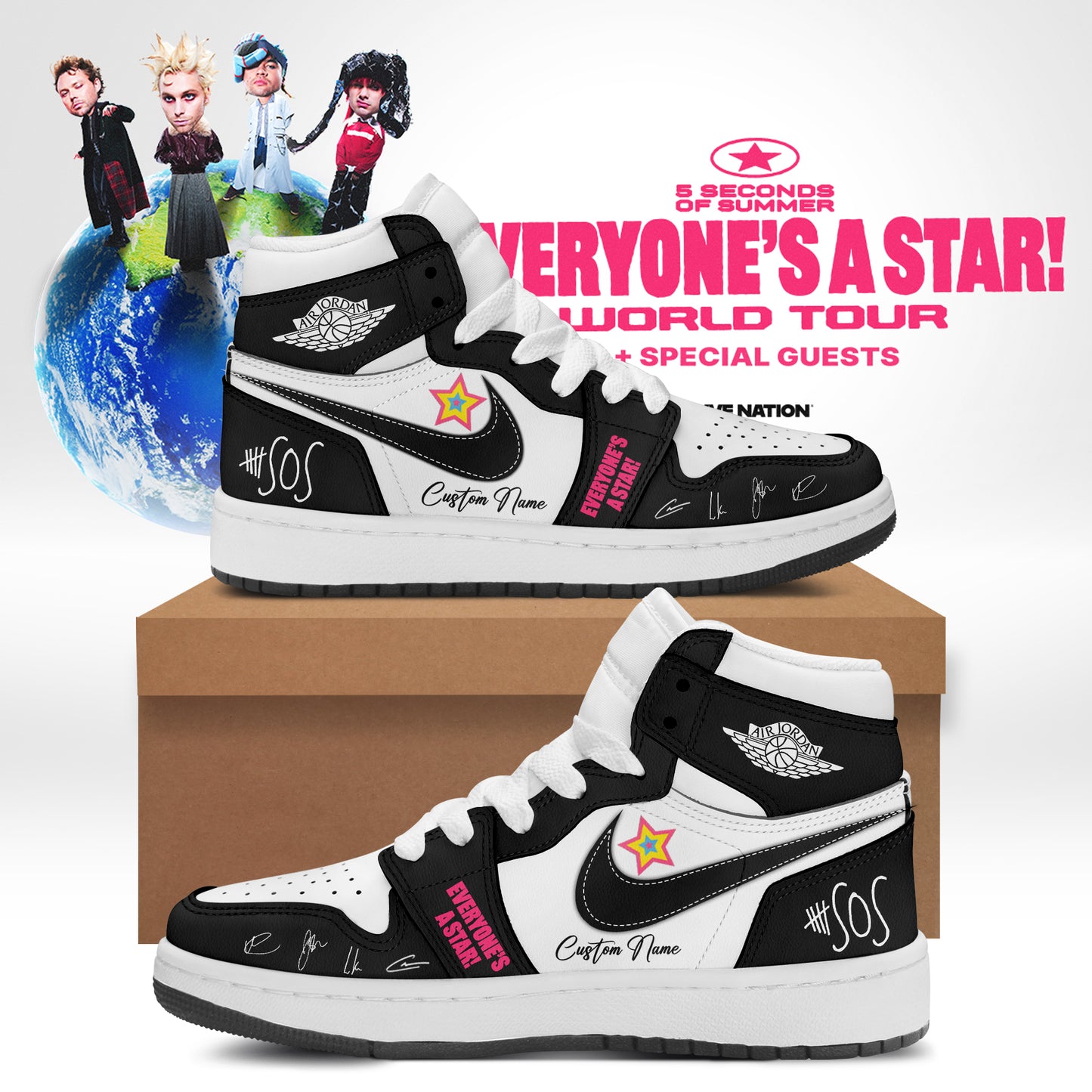 5SOS EVERYONE’S A STAR! World Tour Shoes 1
