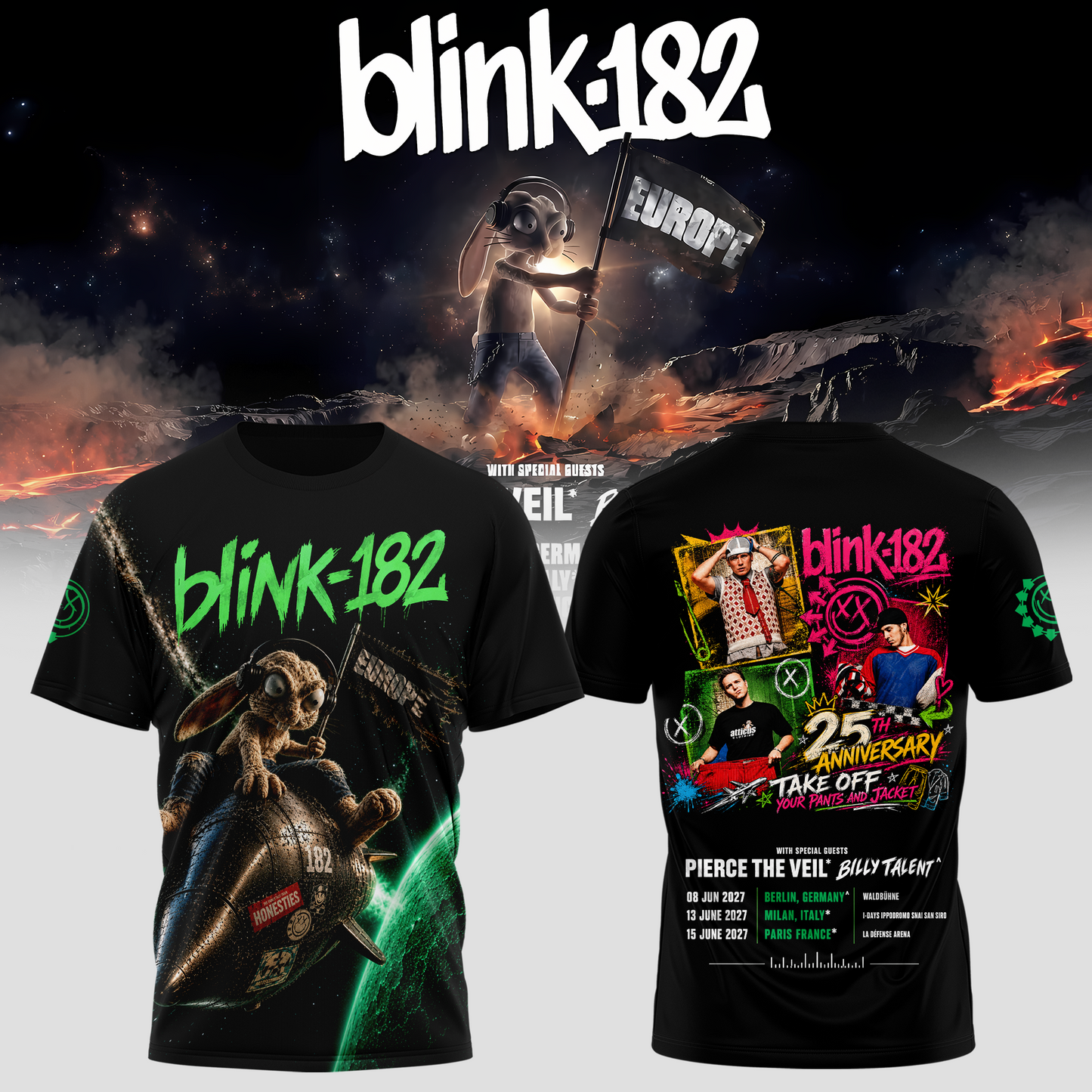 Blink-182 Meltdown Europe Tee 26