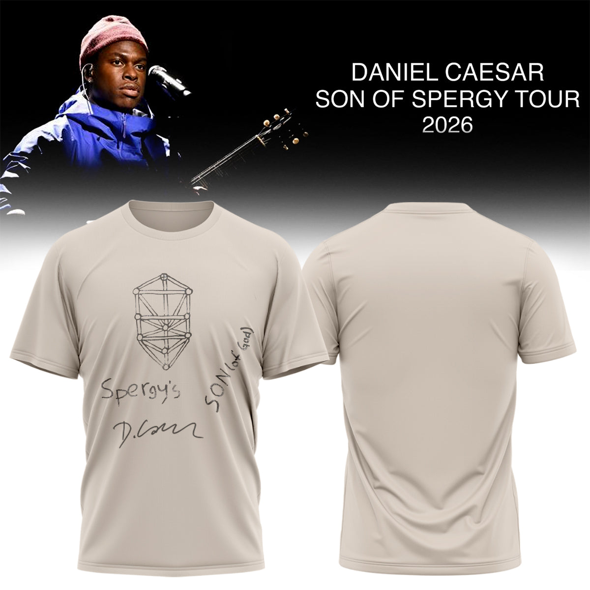 Daniel Caesar’s Son of Spergy Tour Signed TShirt
