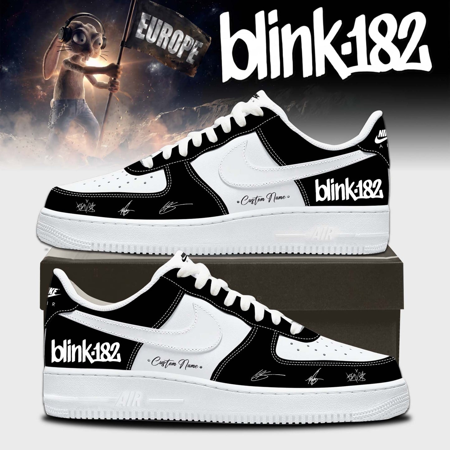 Blink-182 New EU Shows -Limited Edition Signature Shoes 6