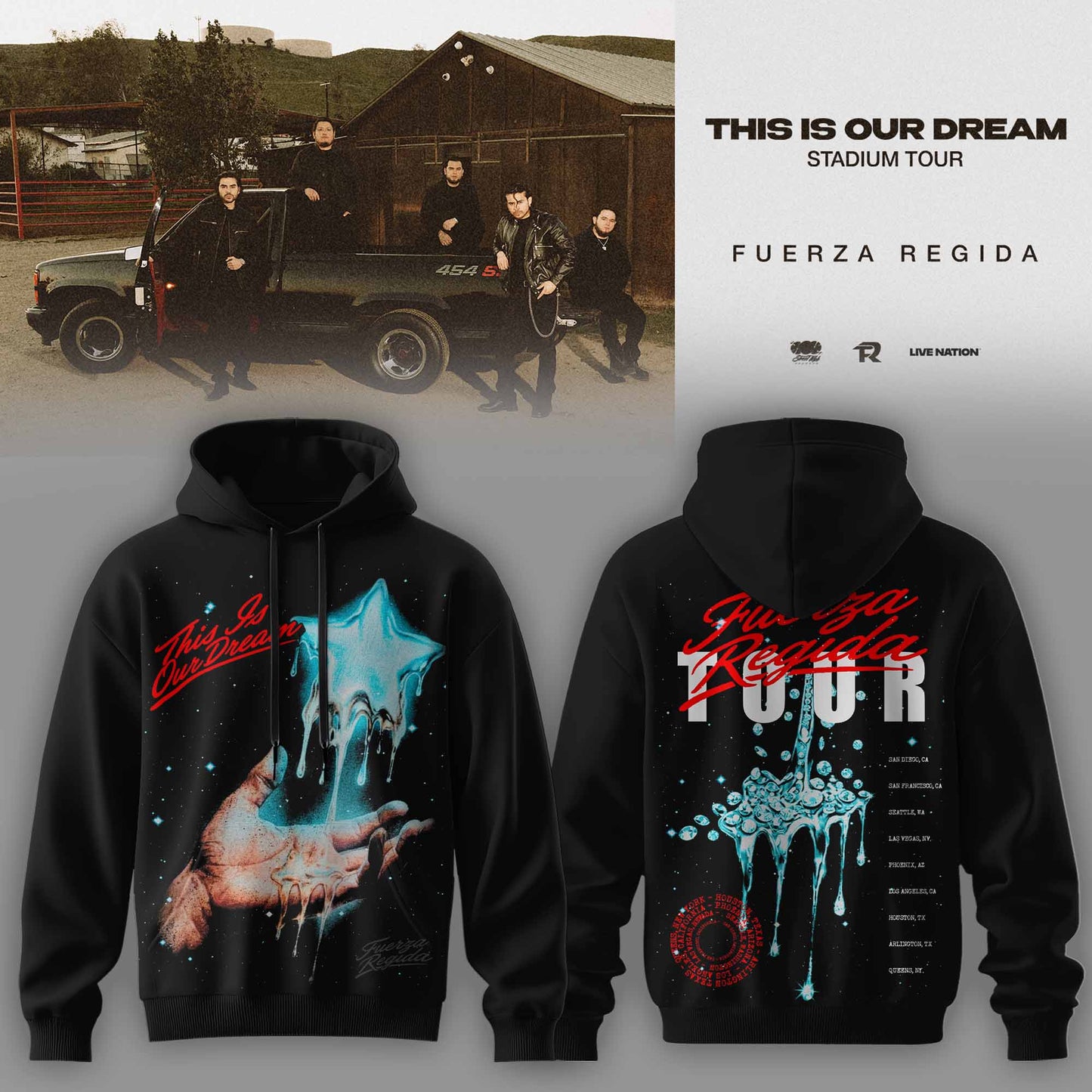 THIS IS OUR DREAM STADIUM TOUR – FUERZA REGIDA HOODIE