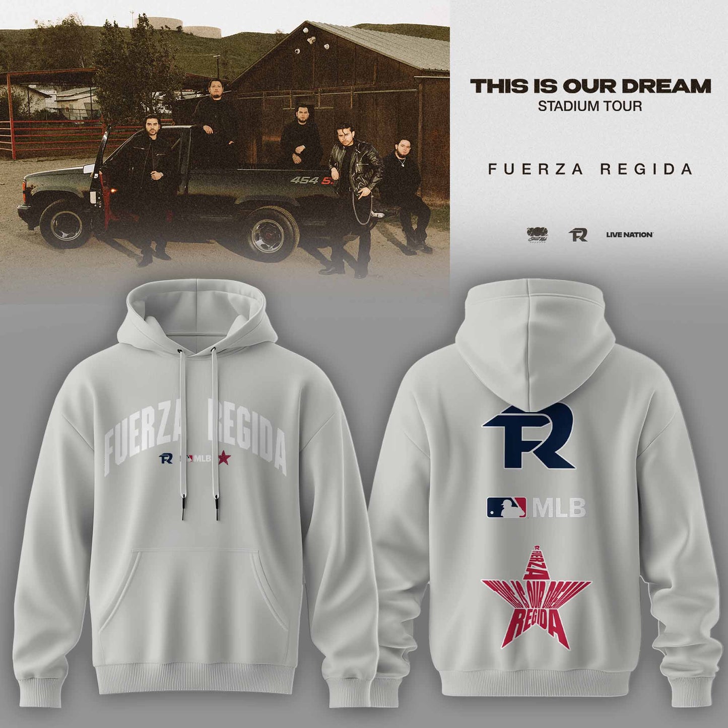 THIS IS OUR DREAM STADIUM TOUR – FUERZA REGIDA HOODIE