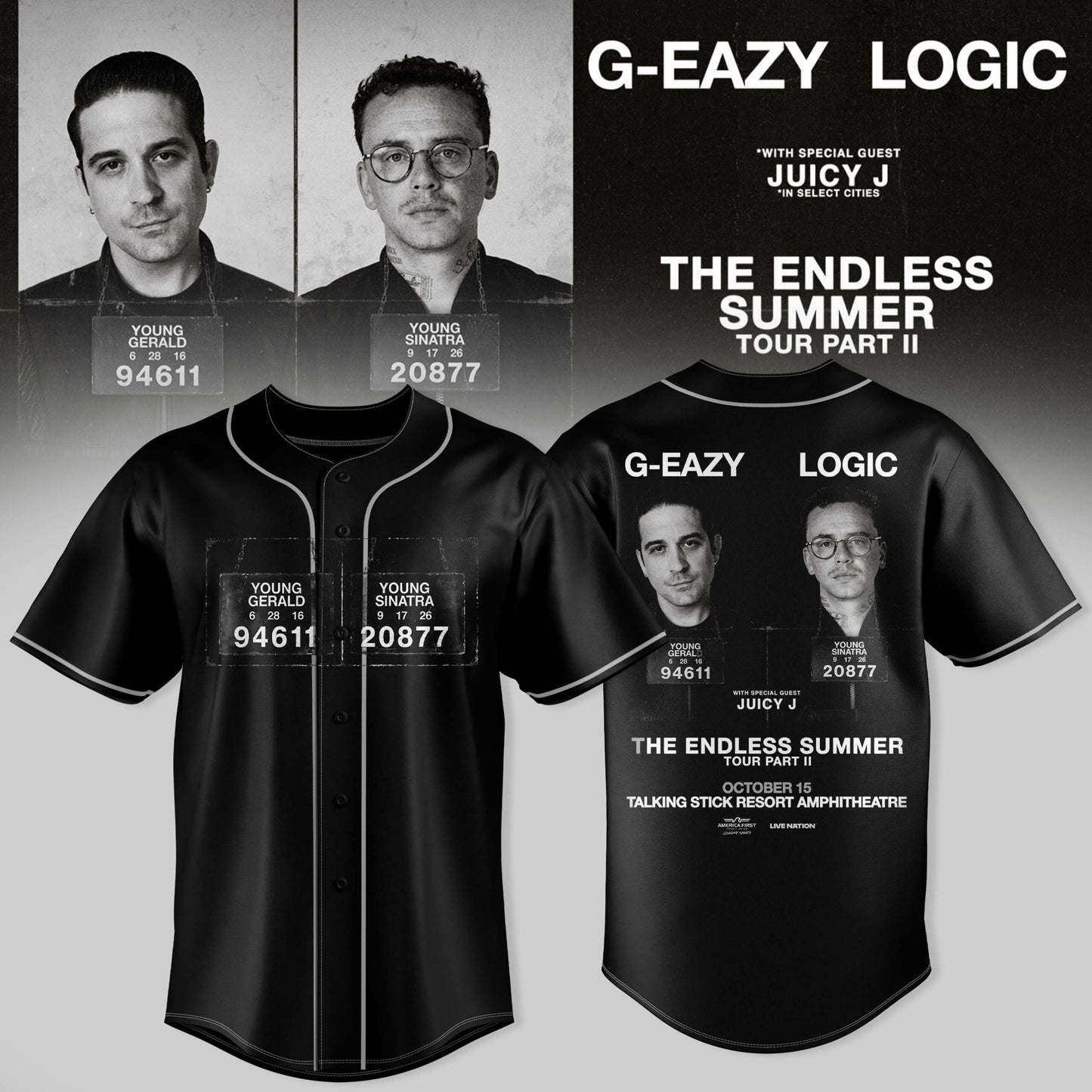 _G-Eazy & Logic The Endless Summer Tour Part II Jersey