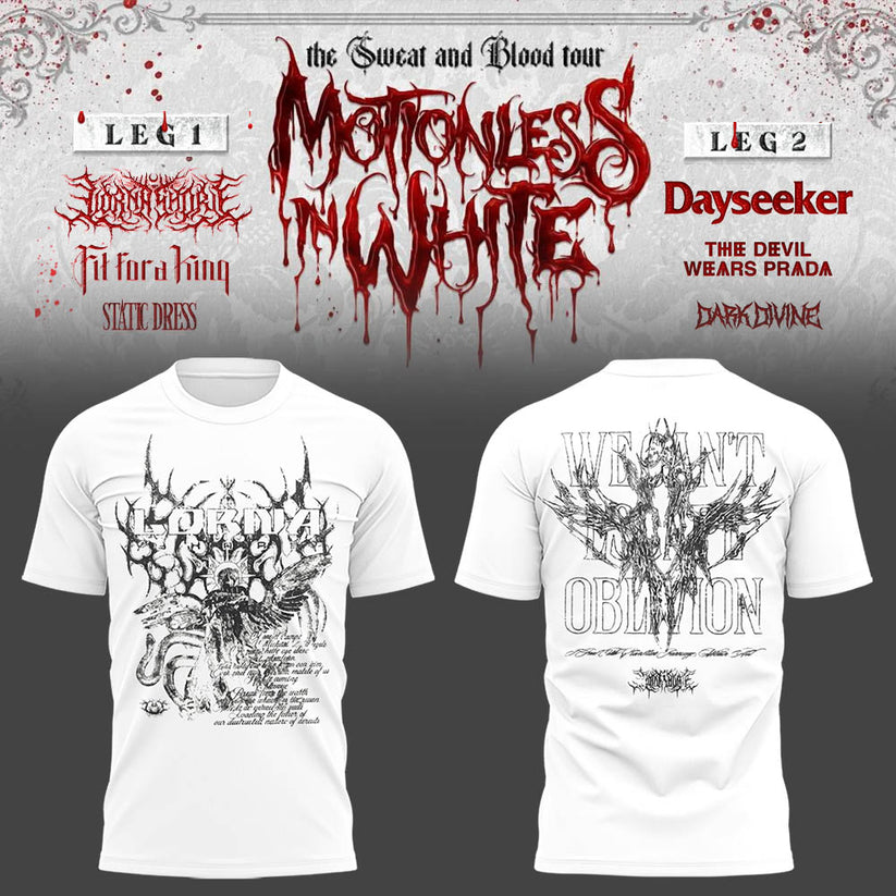 Limited Edition The Sweat & Blood Tour 2026 Tshirt 3