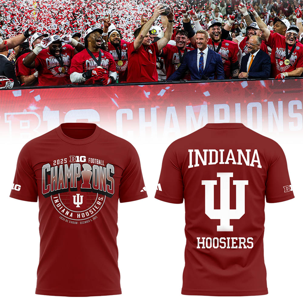 Indiana Football x BIG10 Champions 2025 TShirt