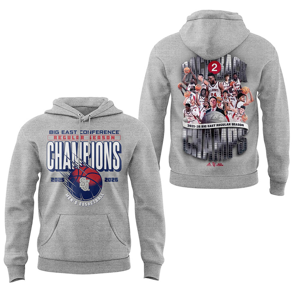 Limited St. John’s Men’s Basketball Back to Back BIG EAST Regular Season Champions Hoodie
