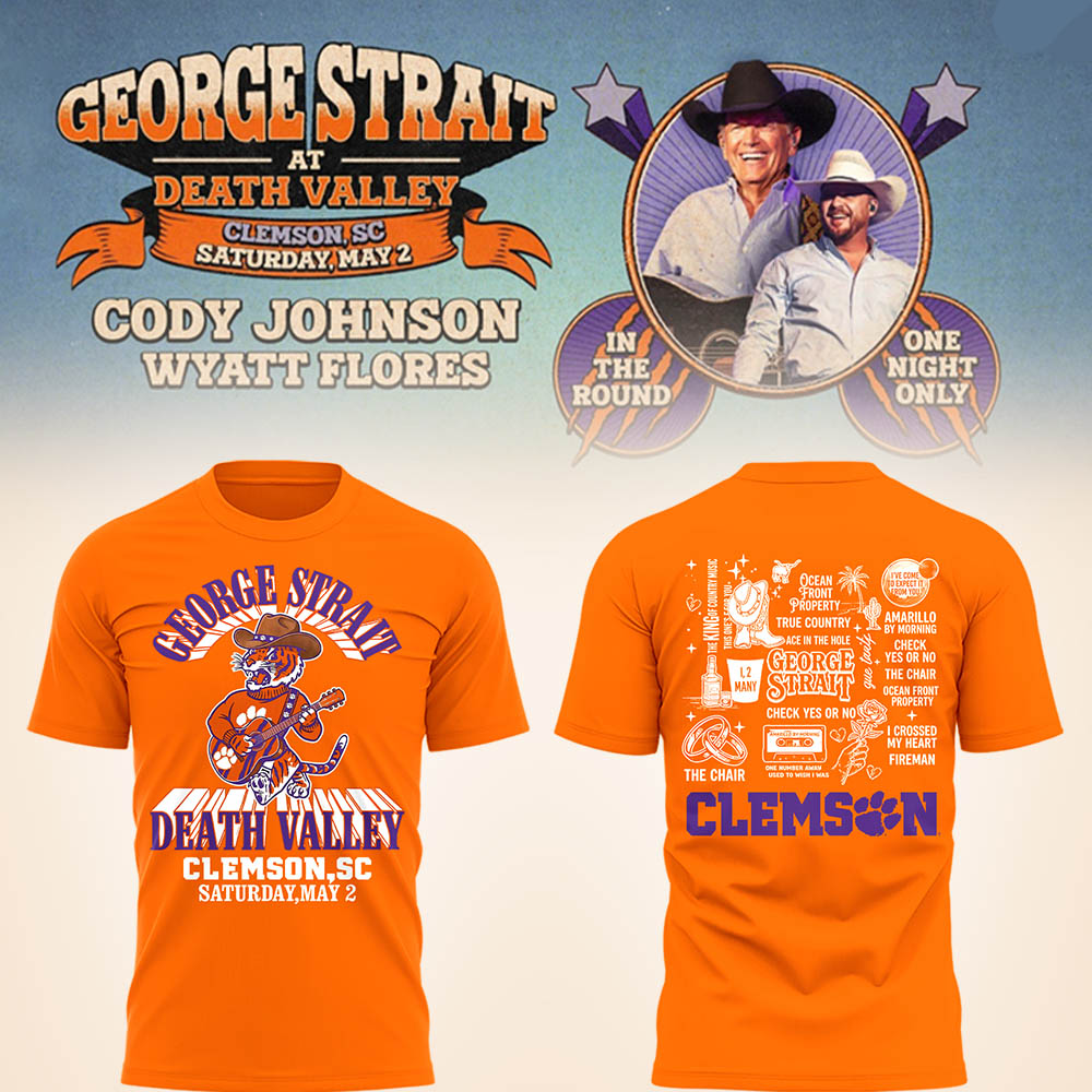 G.Strait 2026 “One-Night Only” Concert at Clemson Memorial Stadium 🤠🎸🐾Shirt