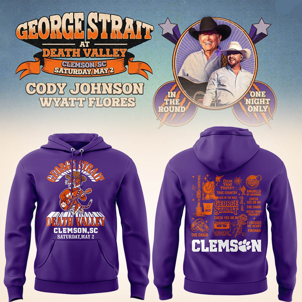 G.Strait 2026 “One-Night Only” Concert at Clemson Memorial Stadium 🤠🎸🐾Hoodie