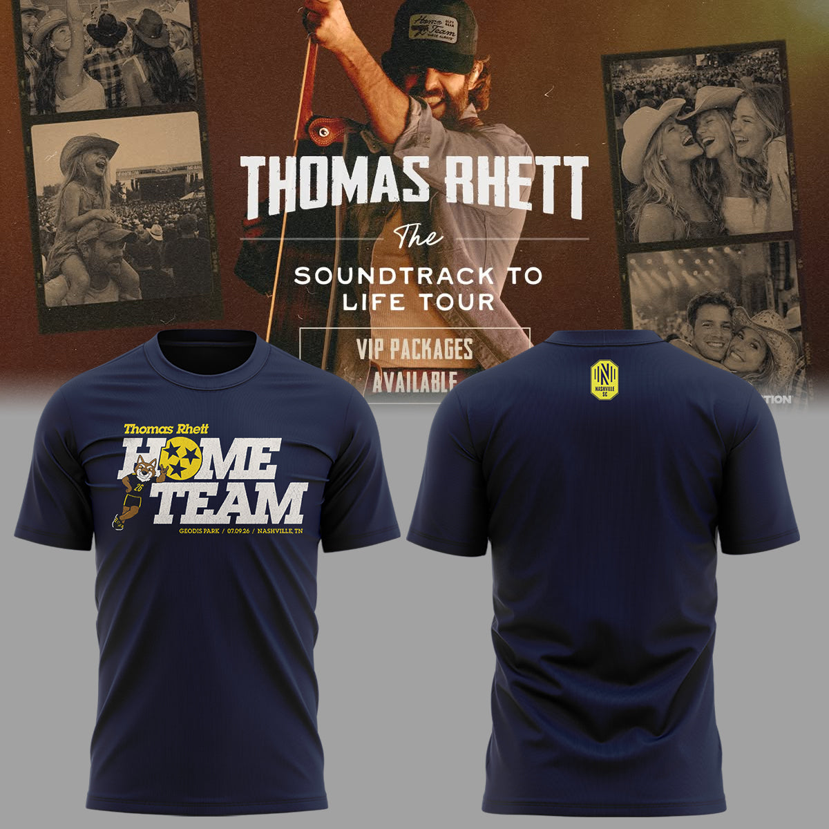 Limited Edition Thomas Rhett The Soundtrack to Life Tour Tshirt