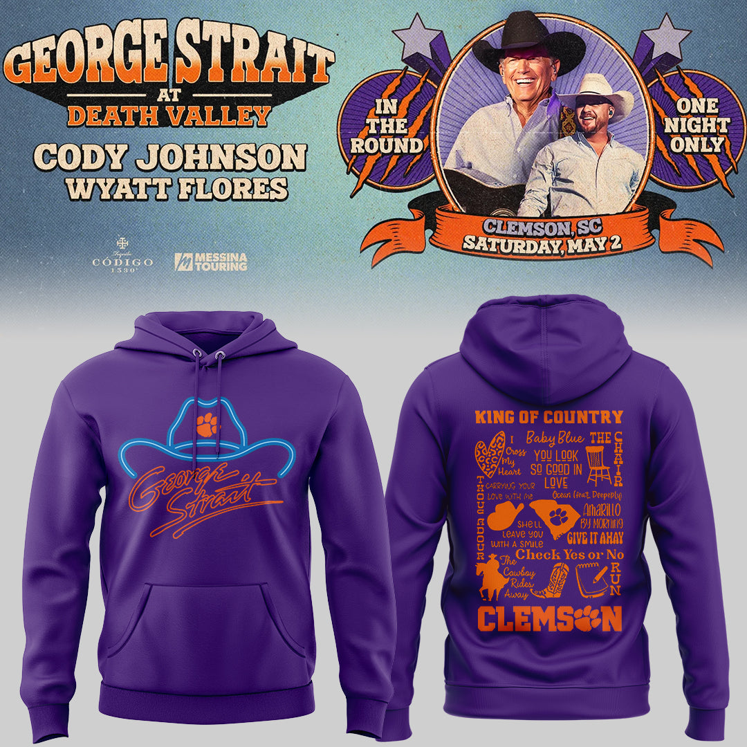 G.Strait 2026 “One-Night Only” Concert at Clemson Memorial Stadium 🤠🎸🐾Hoodie