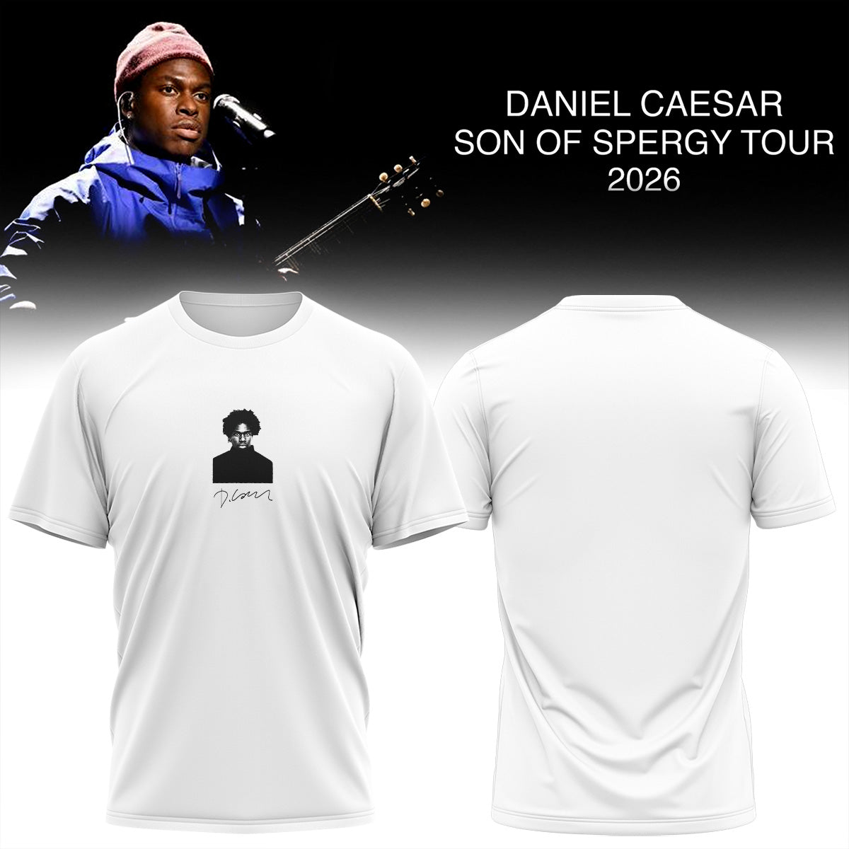 Daniel Caesar’s Son of Spergy Tour Signed TShirt