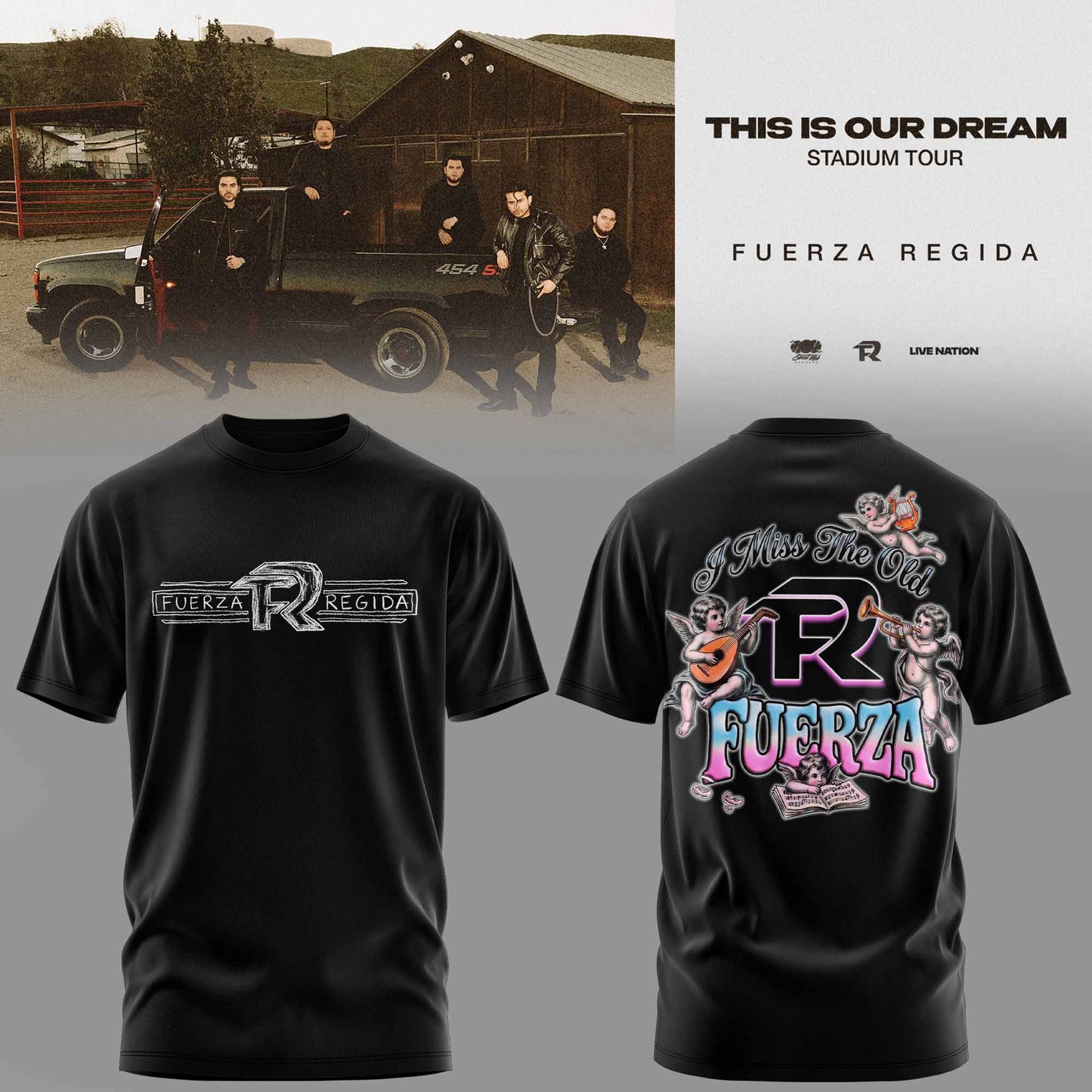 .THIS IS OUR DREAM STADIUM TOUR – FUERZA REGIDA TEE
