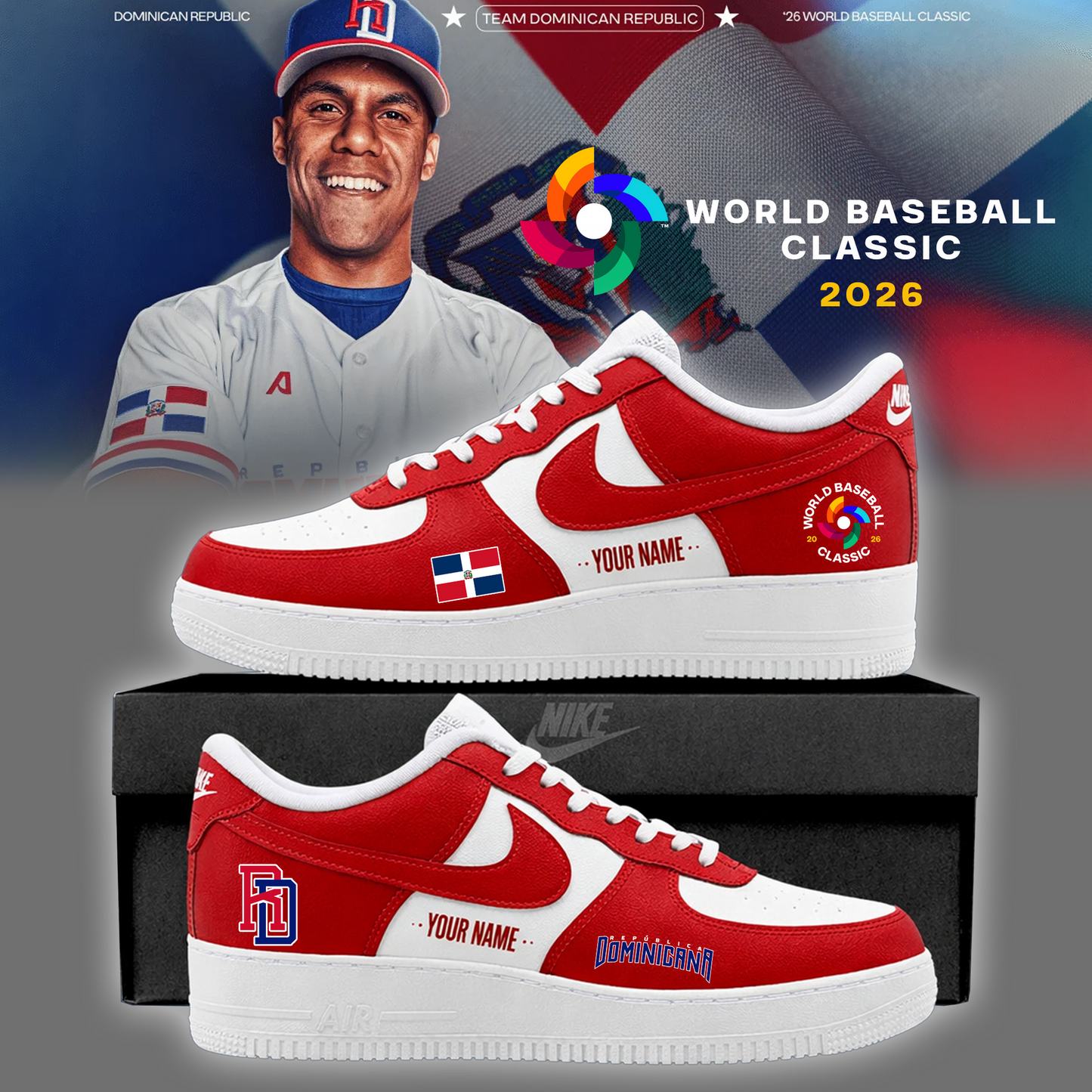 Dominican Republic Baseball 2026 World Baseball Classic Baseball AF1