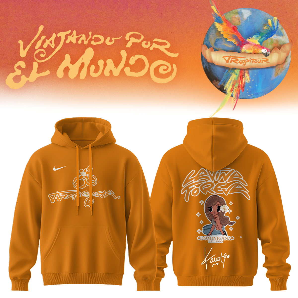 .Karol G – “Nos Vamos de Tour”. Limited Edition Signature Hoodie