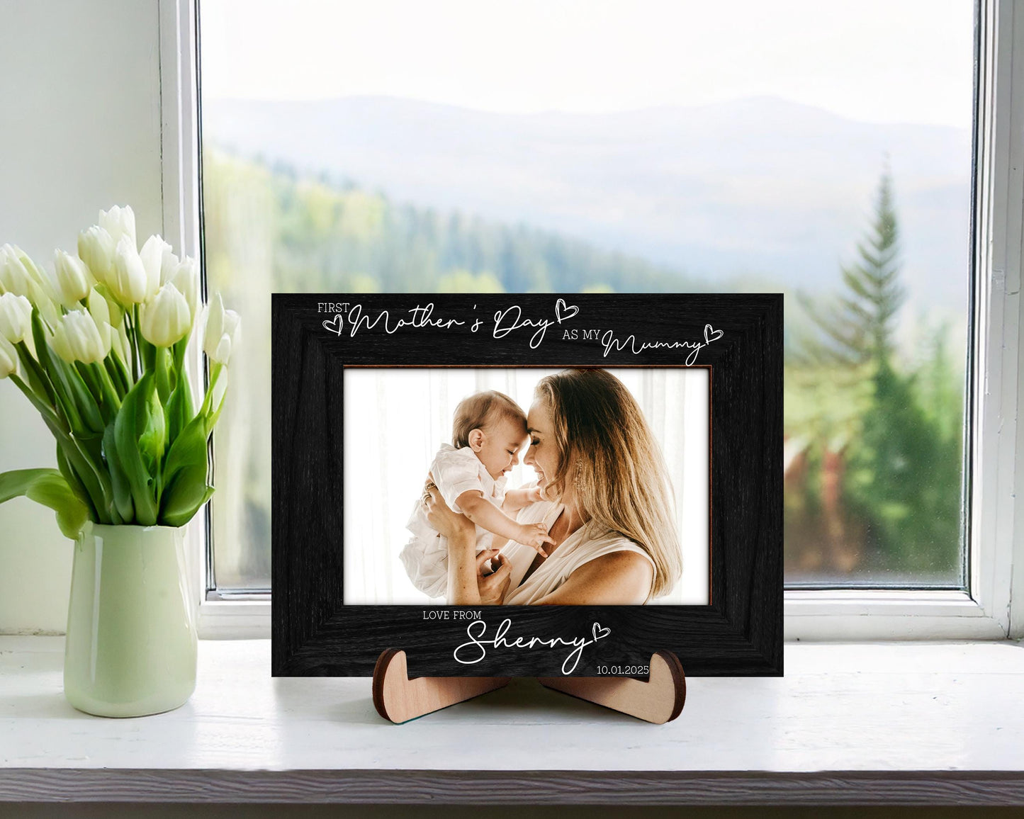 First Mother's Day as My Mummy Photo Frame,Mothers Day Gift for Grandma,1st Mothers Day as My Mommy,Granny,Nana,Mum Gift,Nanny I Love You