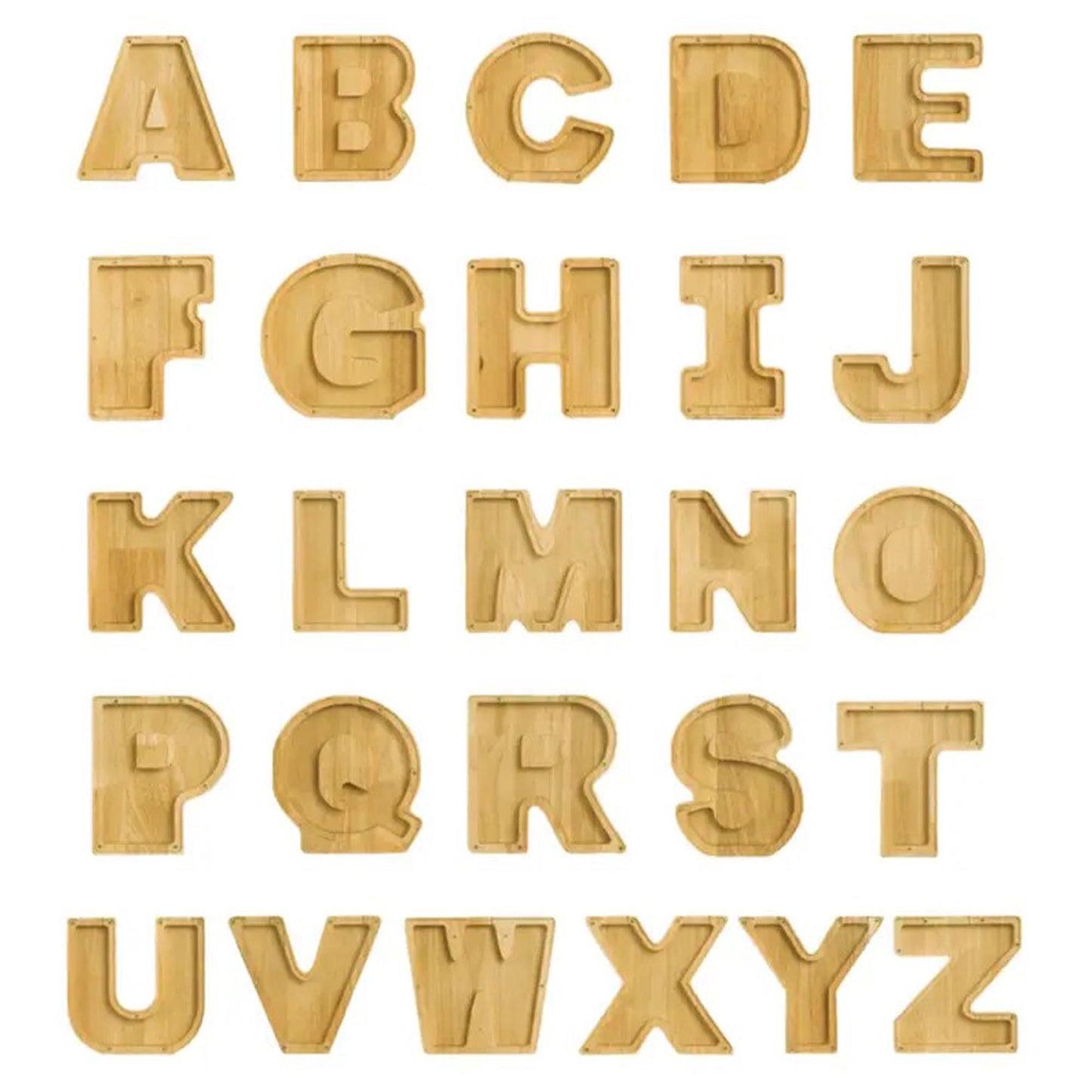 Personalized Letter Piggy Bank, Kids Girl Boy Birthday Gift, Handmade Wooden Nursery Decor, Unique Baby Shower Custom Christmas Piggy Bank