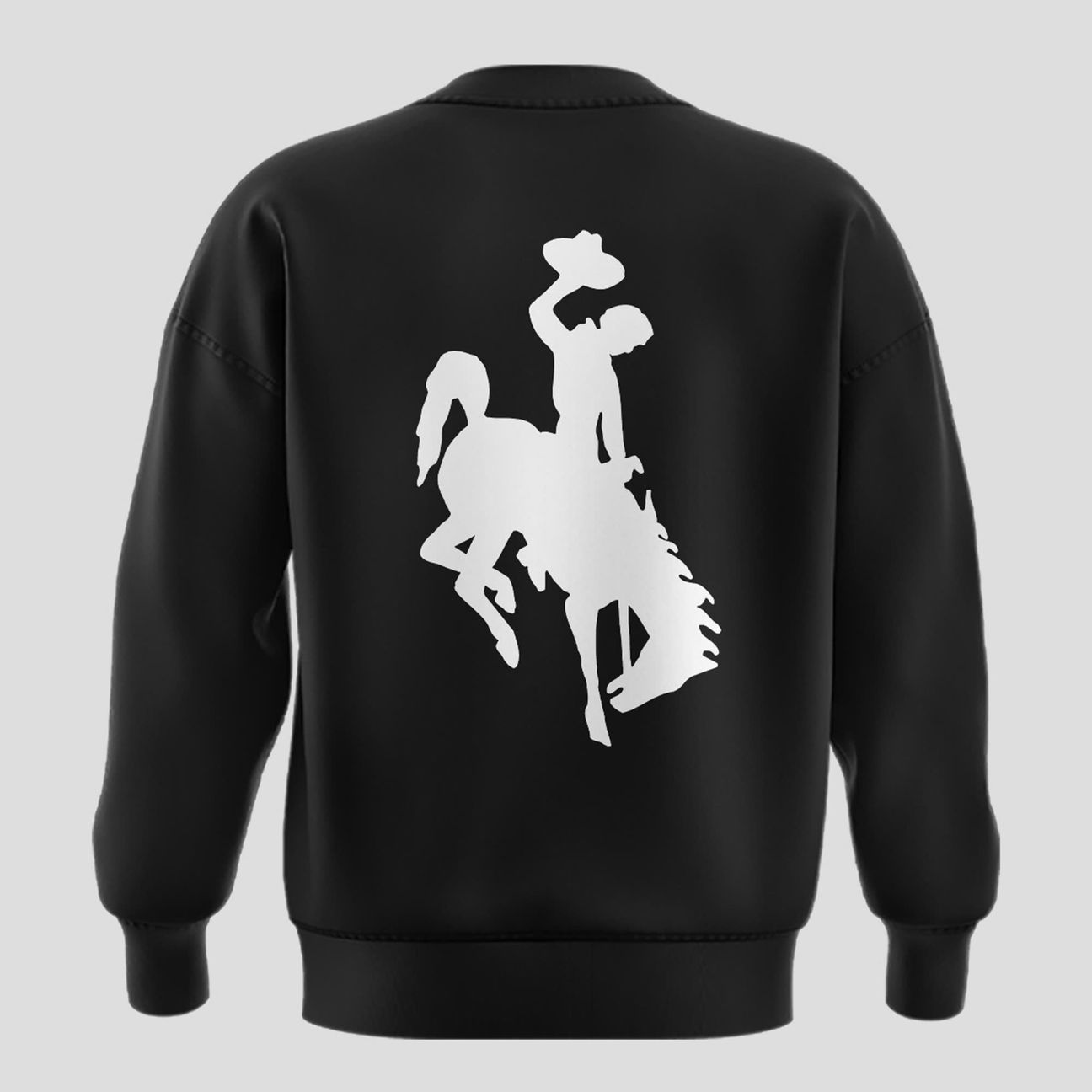 2025 Wyoming Cowboys Dark Mode Black Sweat