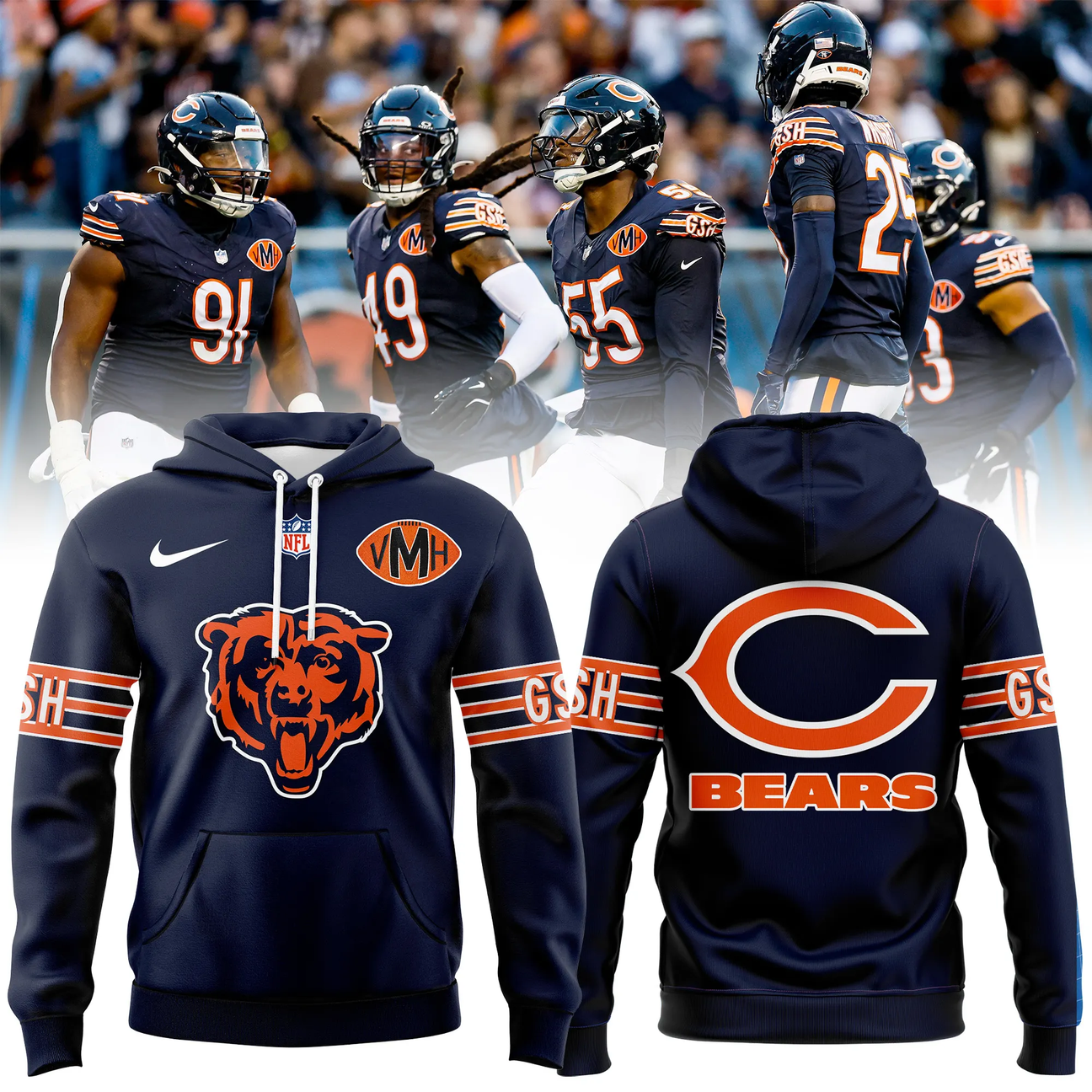 Chicago Bears NFL 2025 Limited Pullover Hoodie