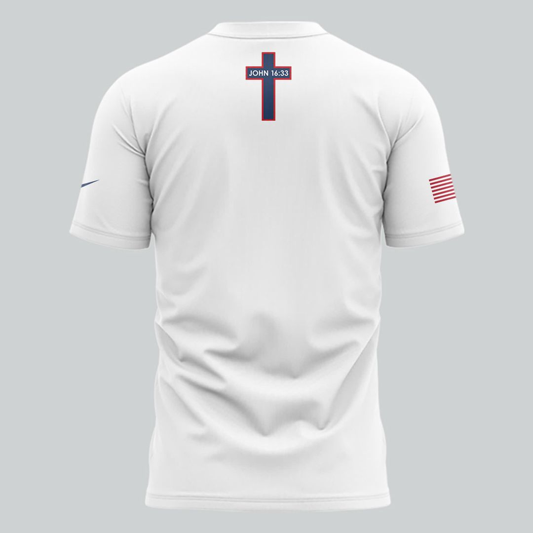 Jesus Won John 16 33 United States national baseball team White T-Shirt