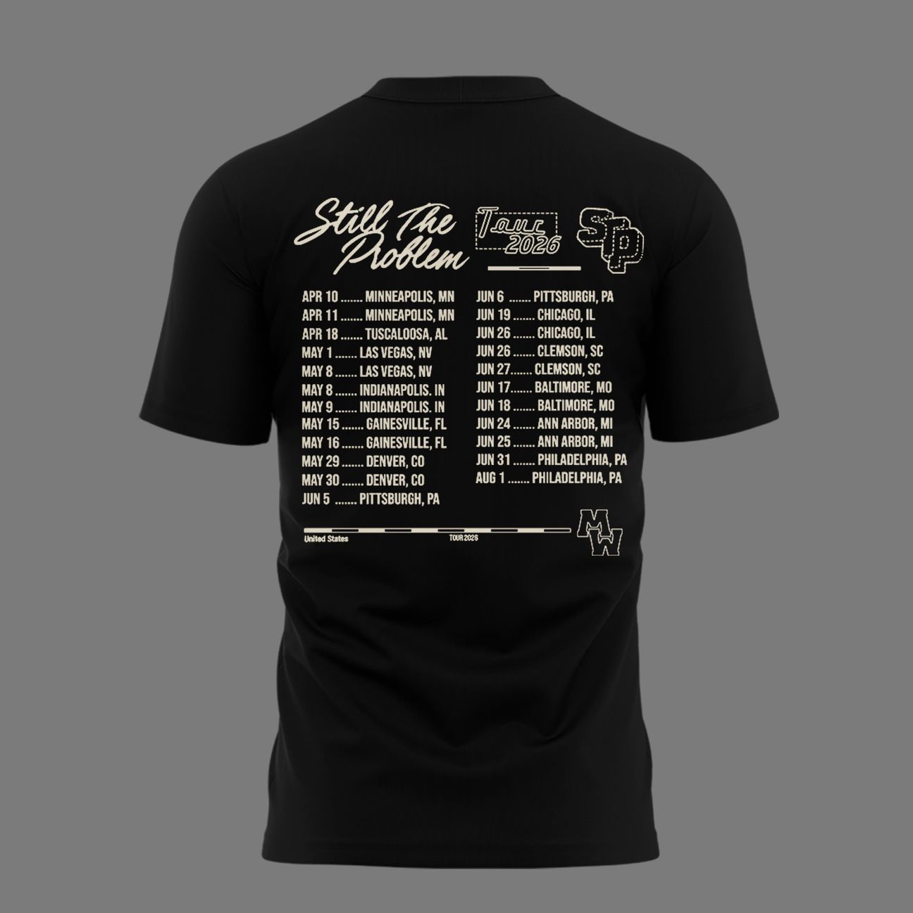 Morgan Wallen - Still The Problem Tour 2026 T-Shirt