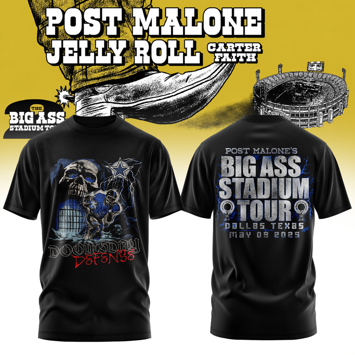 Exclusive Tshirt THE BIG ASS Stadium Tour Part 2 - Post Malone T-Shirt