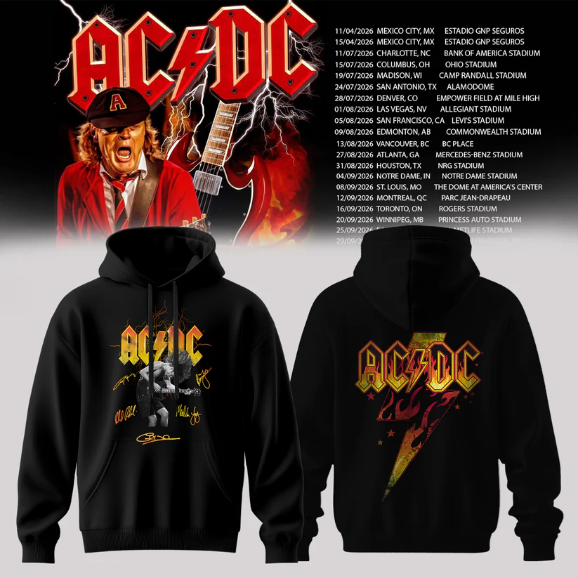 Exclusive Hoodie AC/DC - Power Up Tour 2026 North America Hoodie