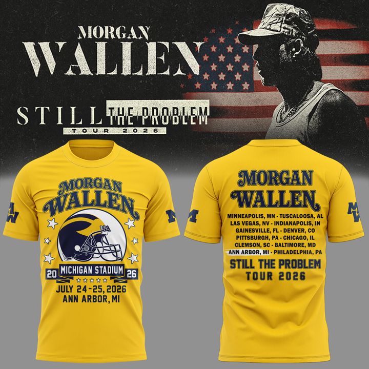 Limited Edition MW x Michigan Wolverines Football - Still The Problem Tour 2026 T-Shirt