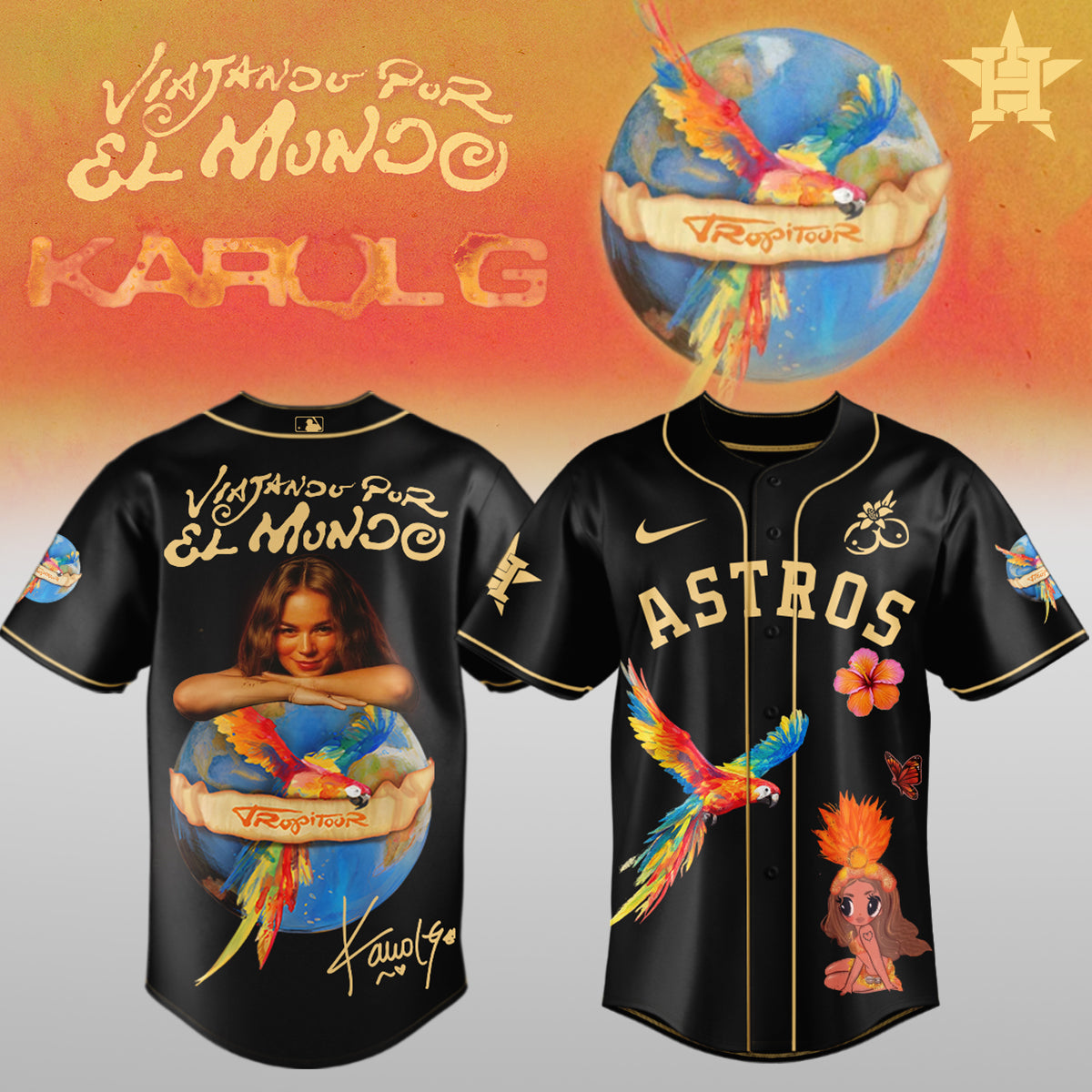 Karol G x MLB – Nos Vamos de Tour JERSEY (All Team) 5