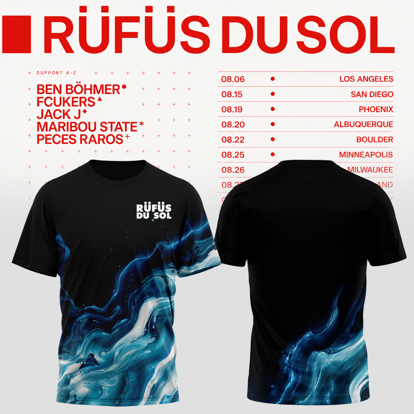 RÜFÜS DU SOL 2026 Tour Merchandise