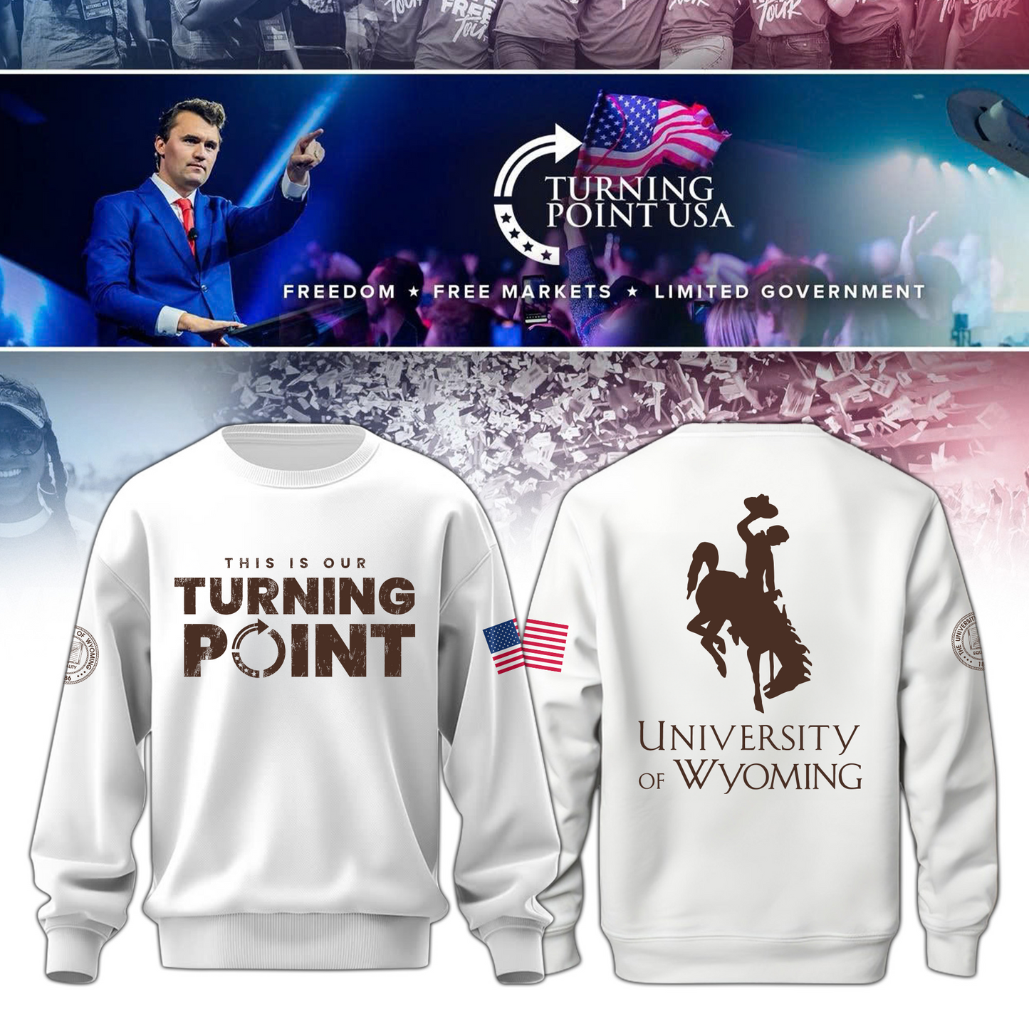 University of Wyoming x Turning Point USA Sweatshirt