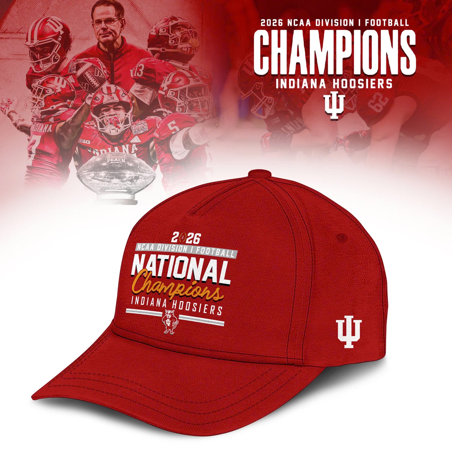Indiana Hoosiers College Football Playoff 2025 National Champions Bomber Jacket