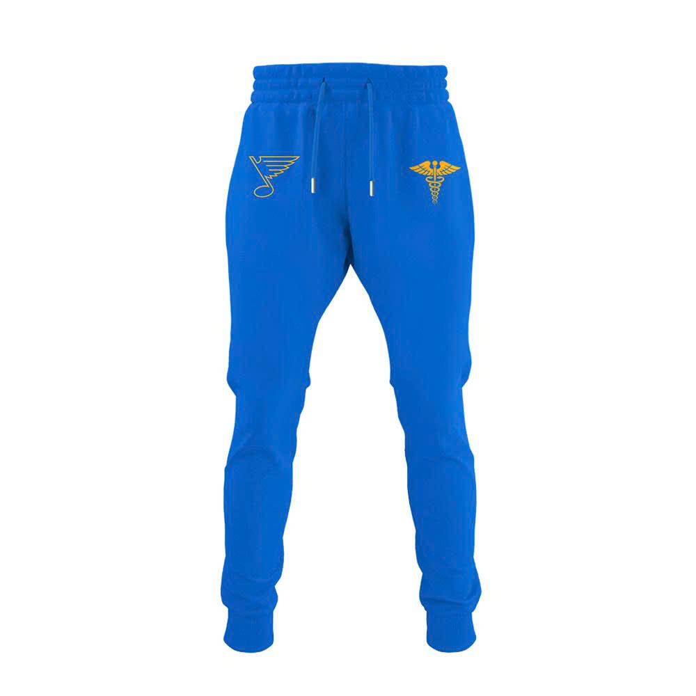 2026 St. Louis Blues Healthcare Appreciation Night Limited Edition Hoodie, Jogger And Cap Outfit Blue