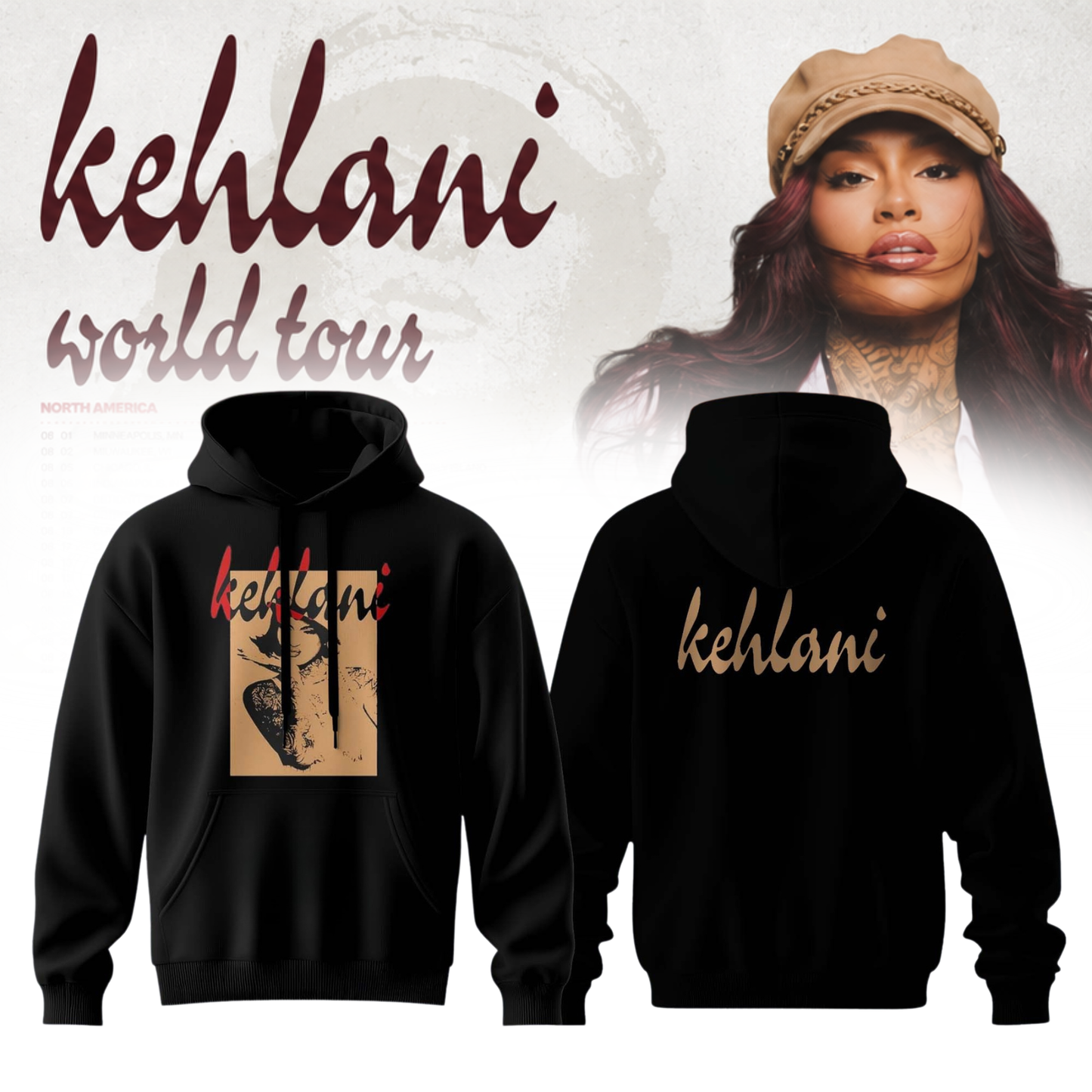 Kehlani World Tour 2026 Limited Edition Signature – Hoodie