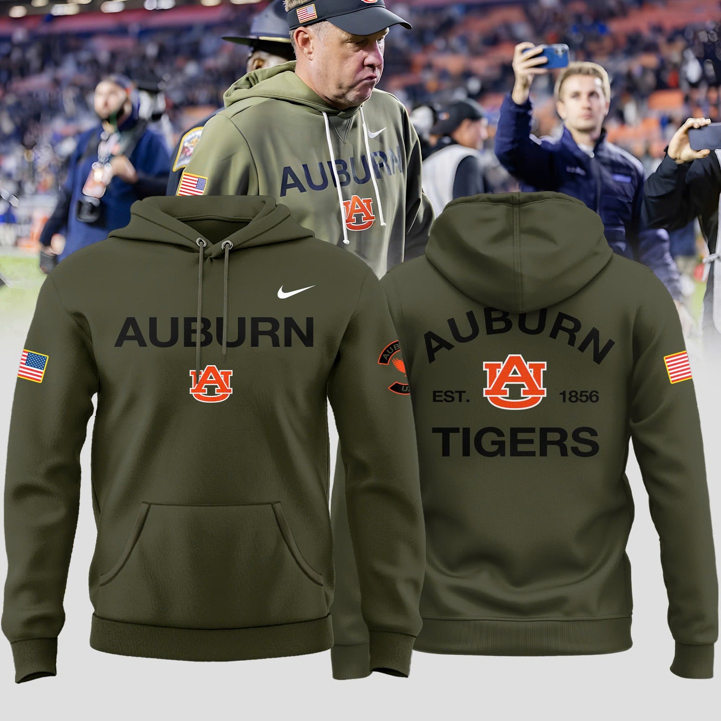 Auburn Tigers Military Appreciation 2025 Special Hoodie