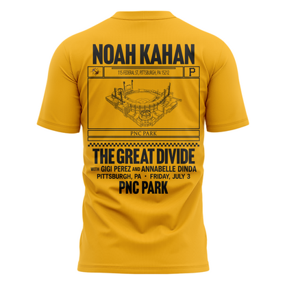 Limited Edition Pittsburgh Pirates x Noah Kahan Yellow T-shirt 2026
