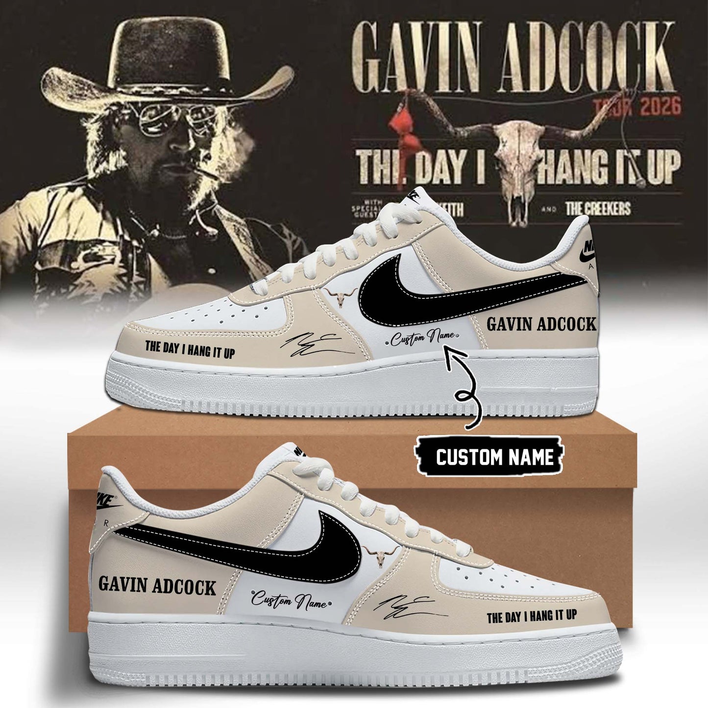 ,,Gavin Adcock ”The Day I Hang It Up Tour 2026” Signature – Shoes 2
