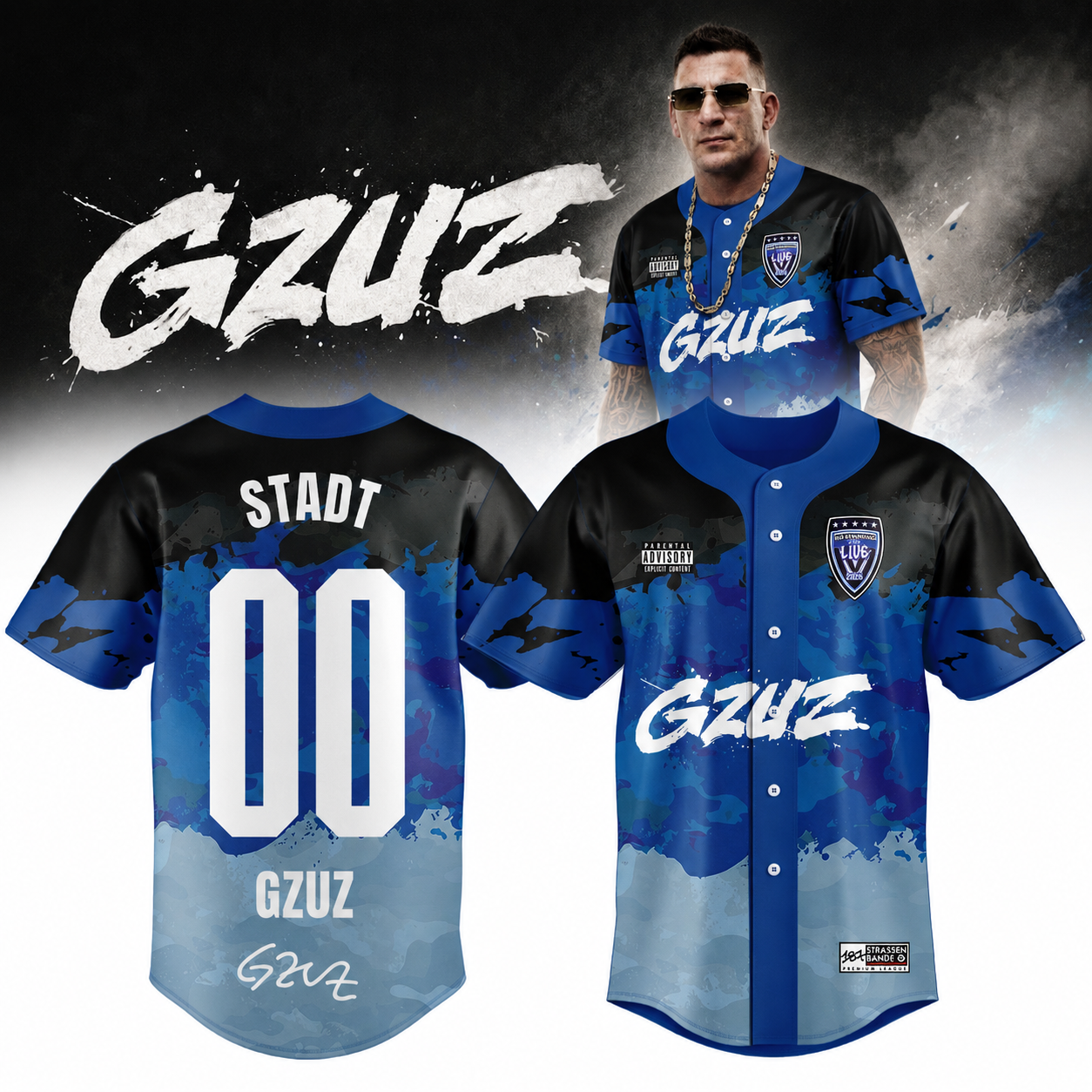 __GZUZ “Live Europe 2026” Signature Limited Edition – Jersey (Custom Name &amp; Number)