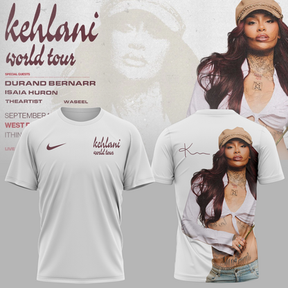 Kehlani World Tour 2026 Limited Edition Signature – Tshirt